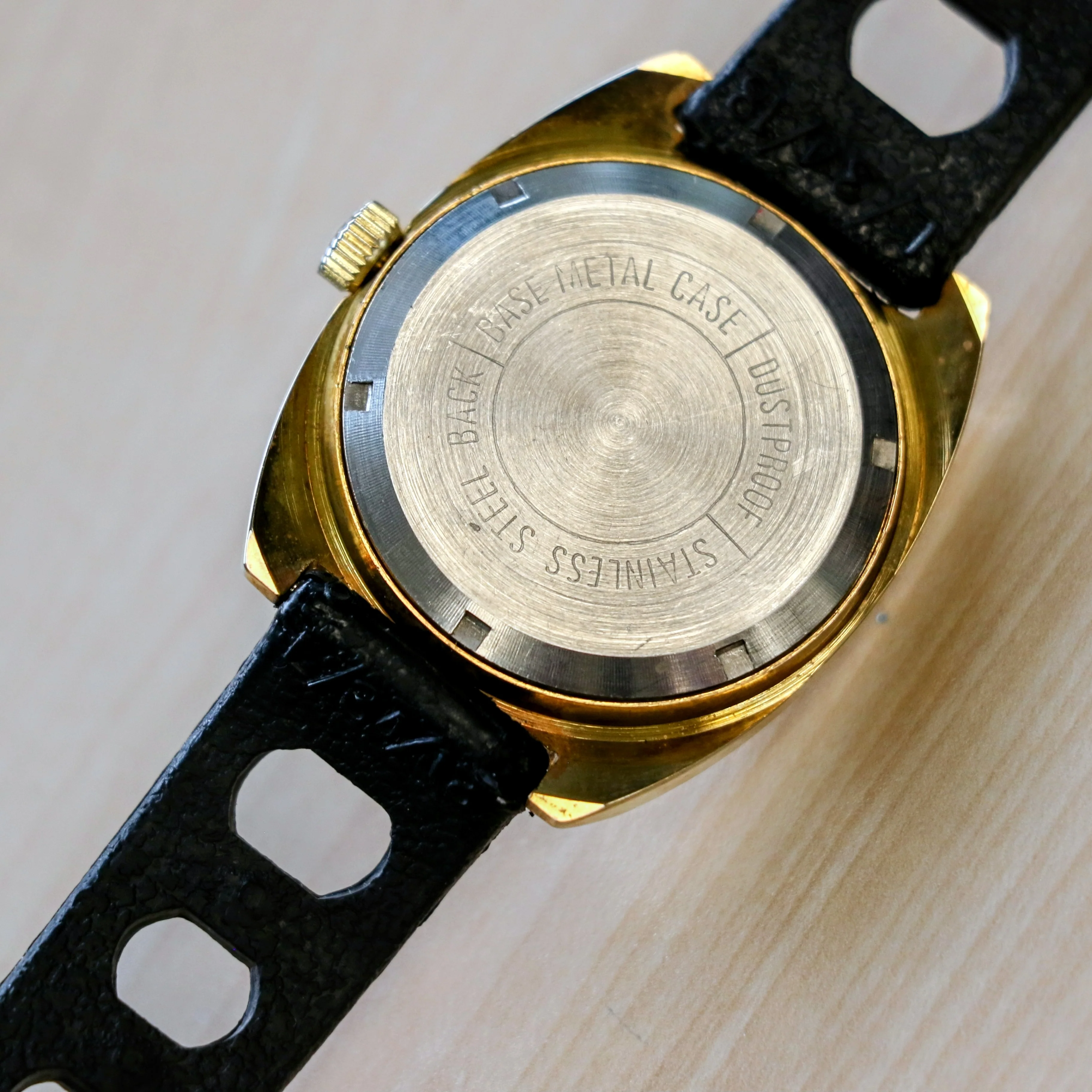 NOS Vintage Erotic Mechanical Watch "TIME TO F--K" Cushion Case Wristwatch - Image 8
