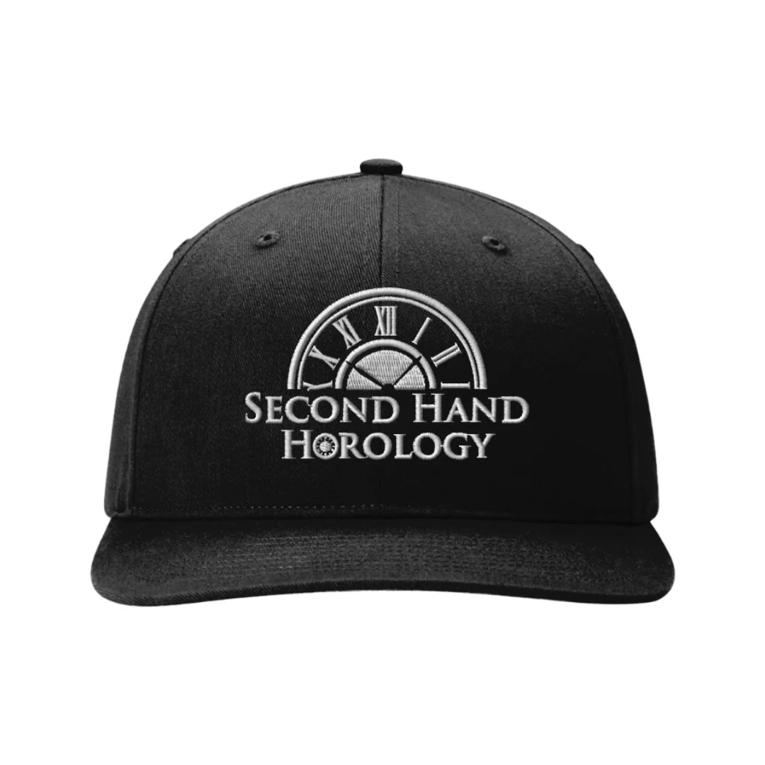 Official SHH Hat Black Embroidered Adjustable Cap Second Hand Horology - Image 5