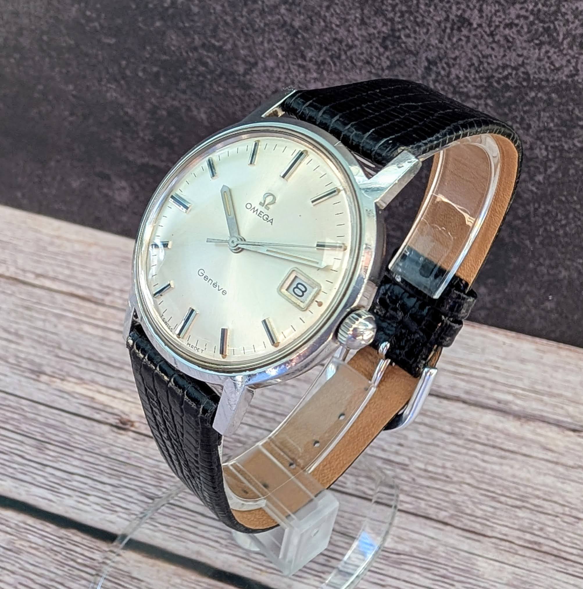 1969 Omega Geneve Watch 136.070 17 Jewels Adj. Cal. 613 35mm S.S. Swiss Made - Image 5