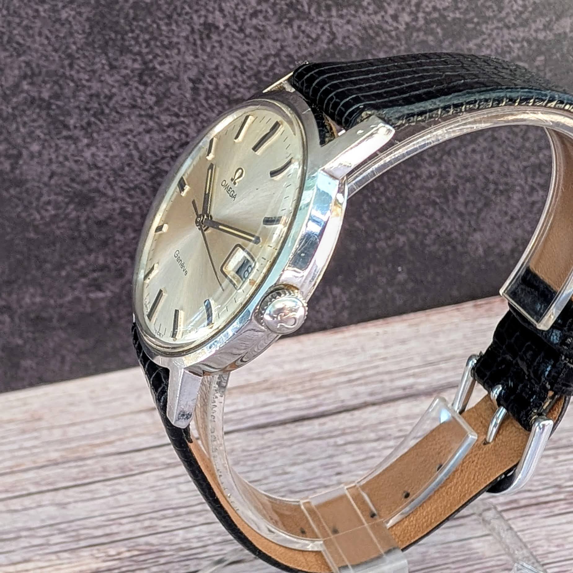 1969 Omega Geneve Watch 136.070 17 Jewels Adj. Cal. 613 35mm S.S. Swiss Made - Image 7