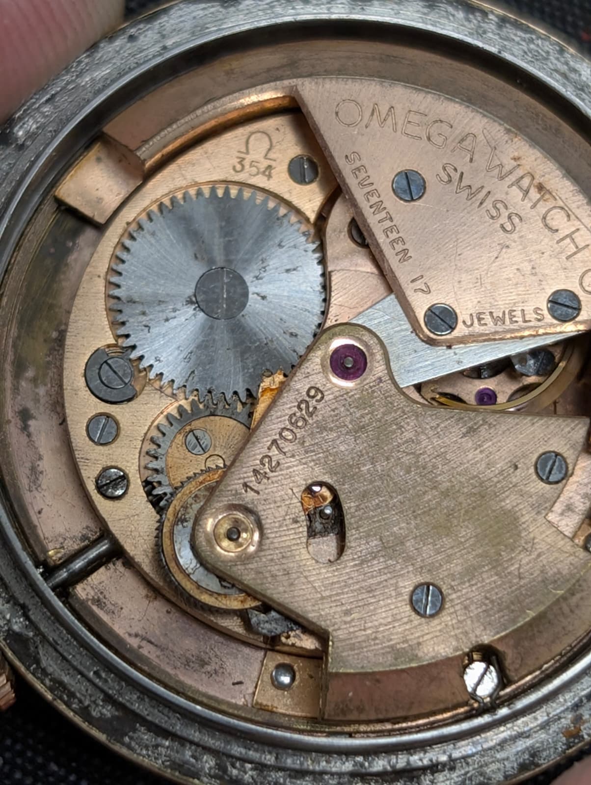 1954 Omega Seamaster Watch 2767-3SC Bumper Automatic Cal. 354 17 Jewels Rose Gold Cap - Image 16