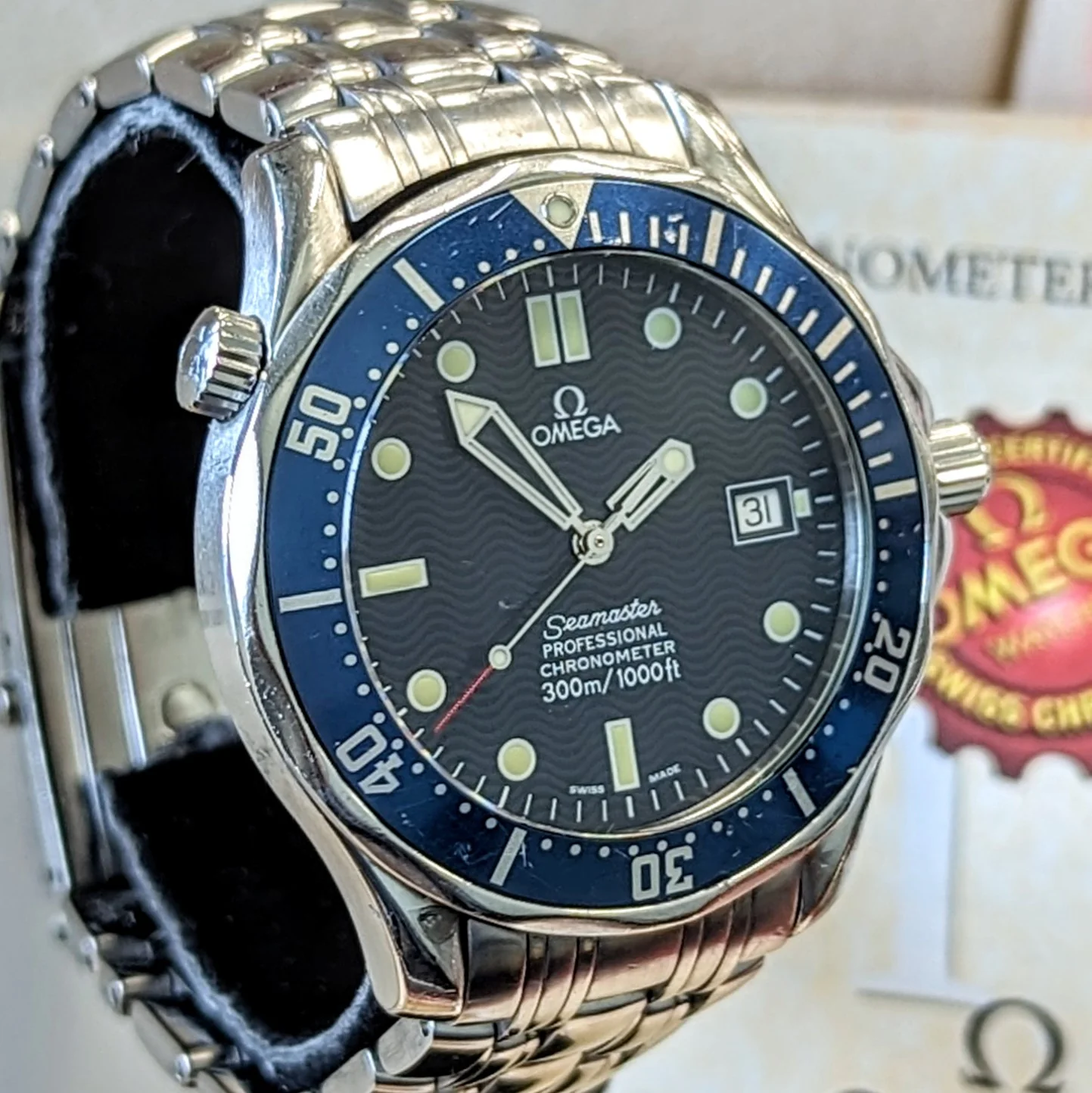 2011 OMEGA Seamaster 300 Watch 168.1623 41mm "James Bond 007" Chronometer Wristwatch ALL S.S. - Original 2-Box & Papers - Image 6