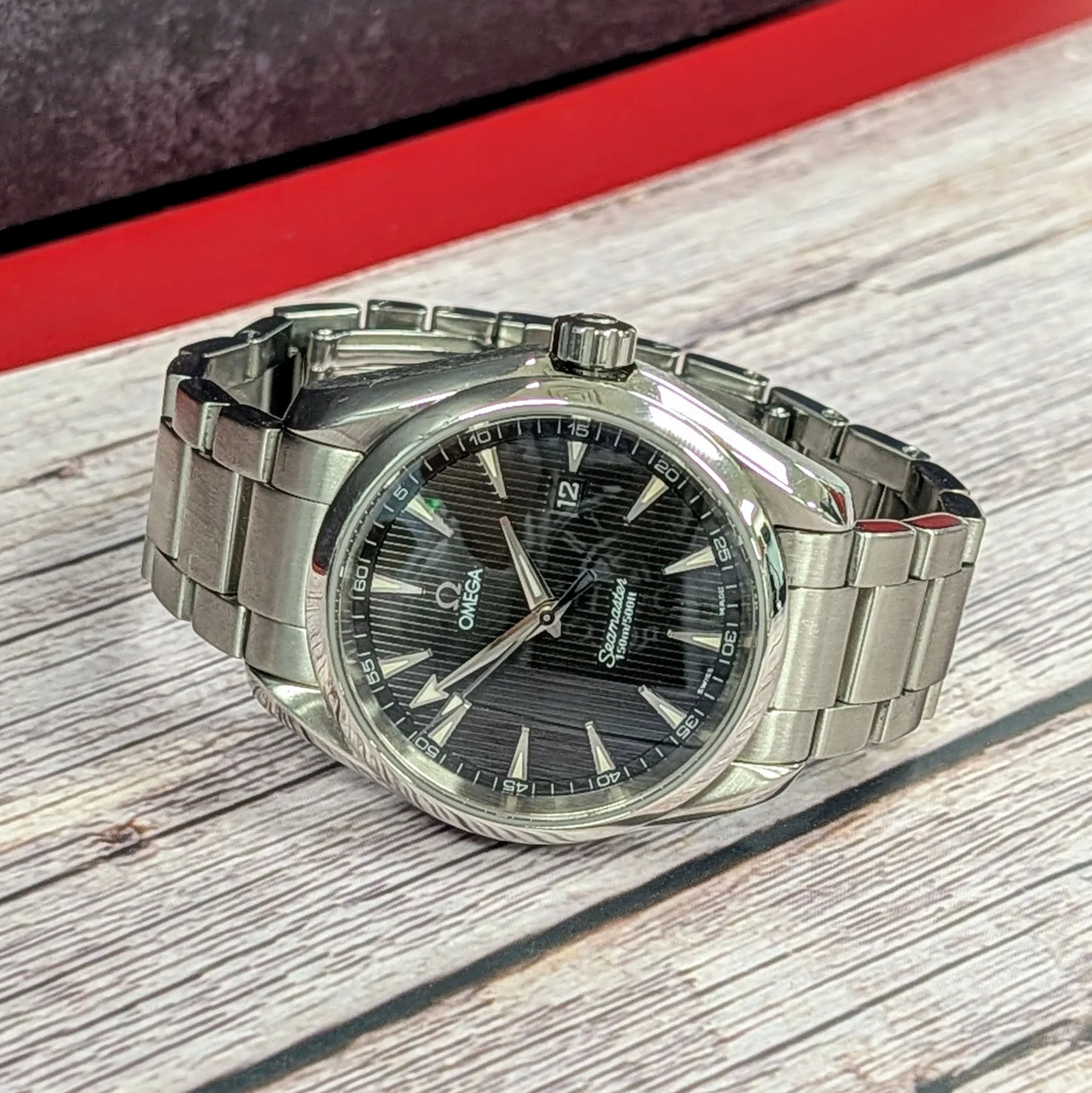 OMEGA Seamaster Aqua Terra Watch 231.10.39.61.06.001 Date Quartz ALL S.S. 1538 - Image 6