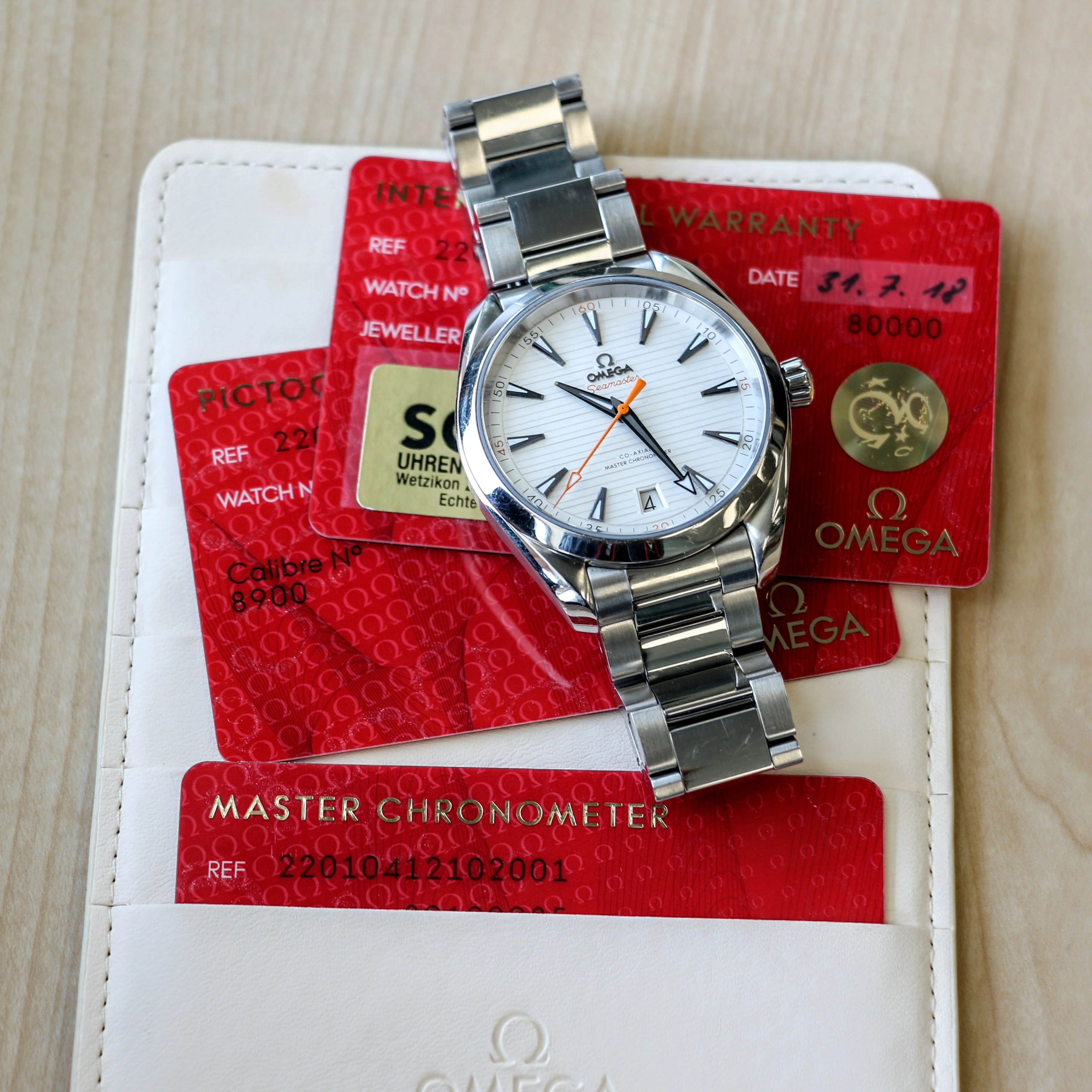 OMEGA Seamaster Aqua Terra 150M Watch 41mm Master Chronometer Automatic Wristwatch - Image 10
