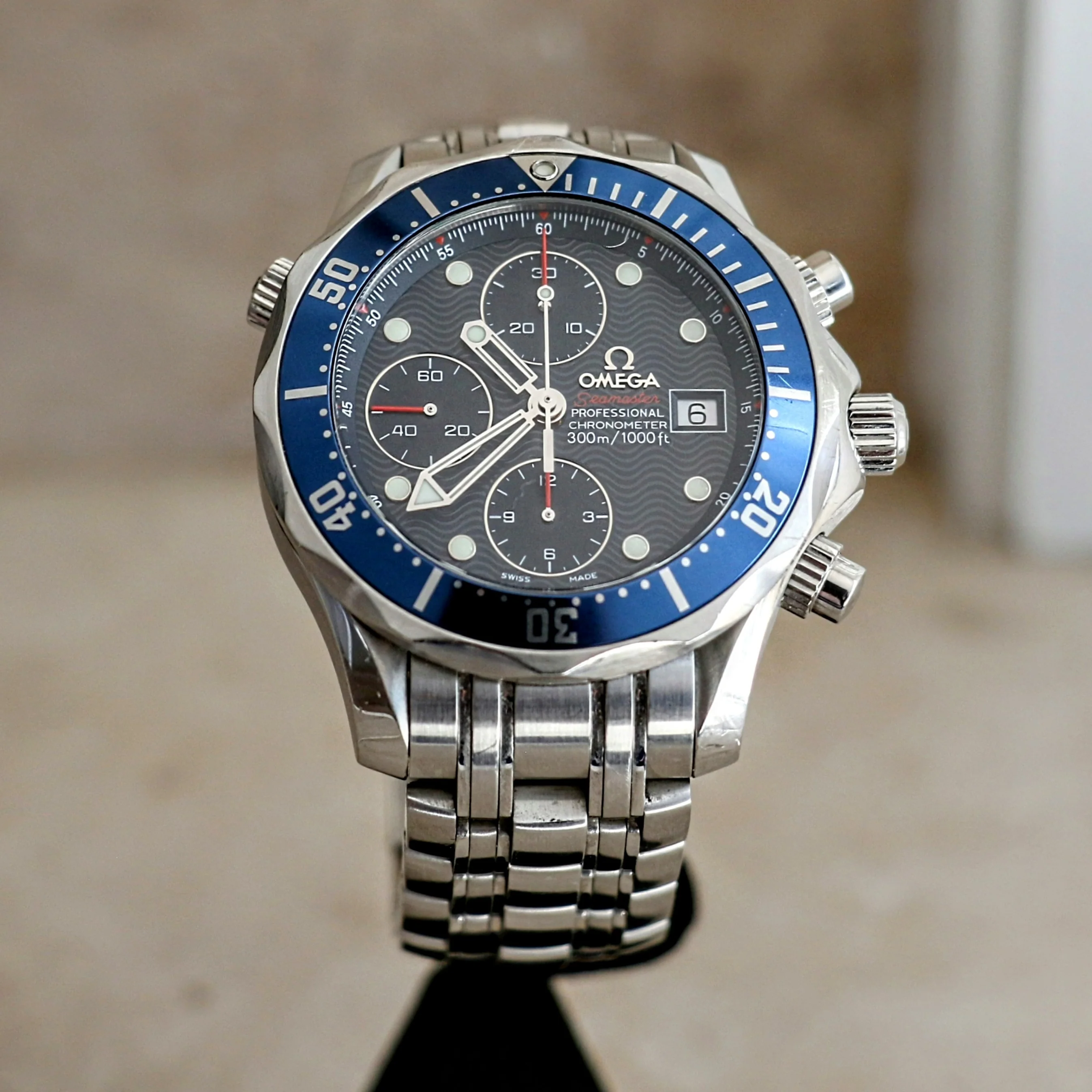 OMEGA Seamaster Chronograph Diver 300M Wristwatch Ref. 2225.80.00 Swiss Made Watch - Image 4