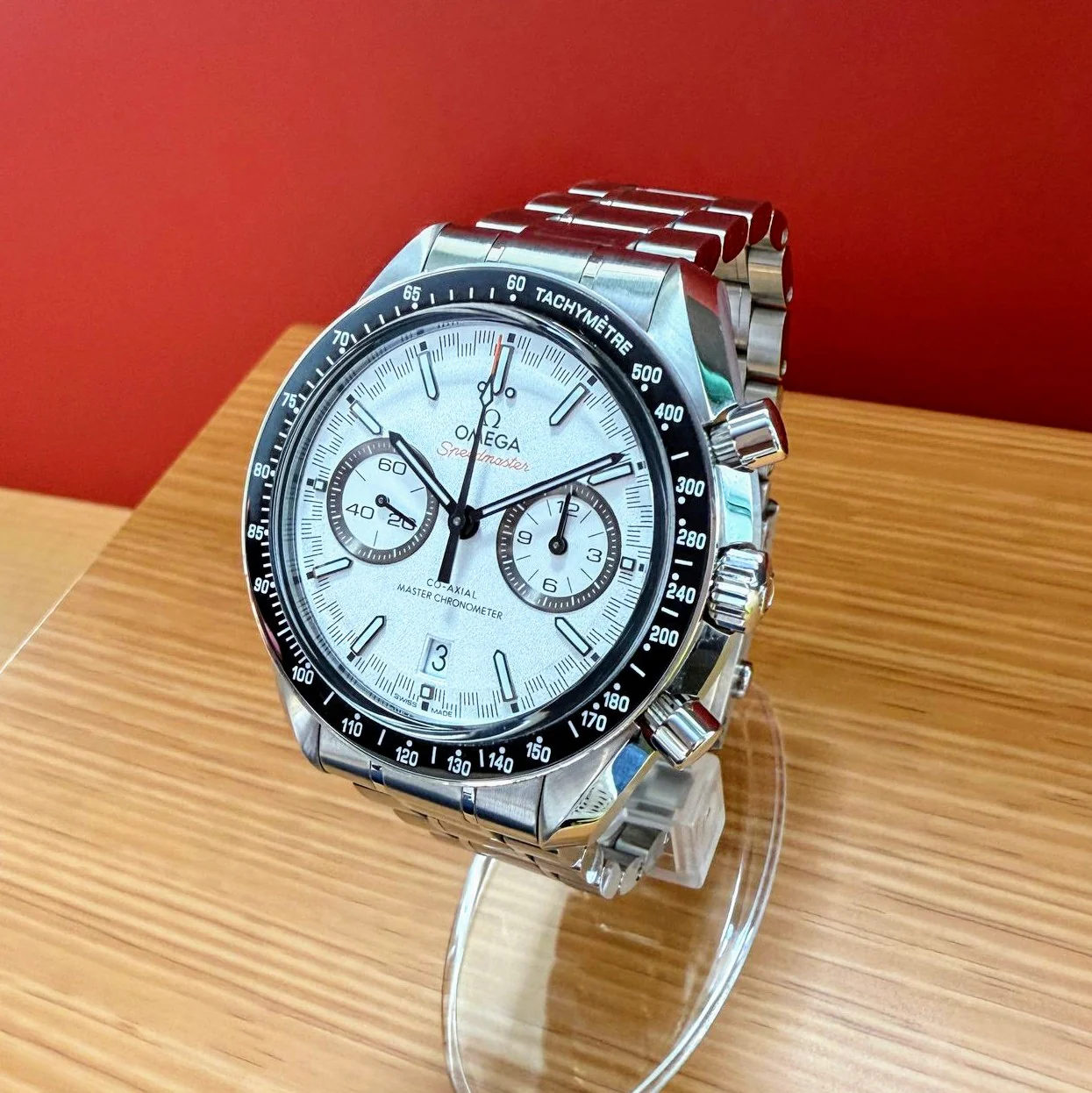 OMEGA Speedmaster Racing Automatic Watch 329.30.44.51.04.001 Master Chronometer ALL S.S. - ALL Original 2-Box & Papers - Image 8