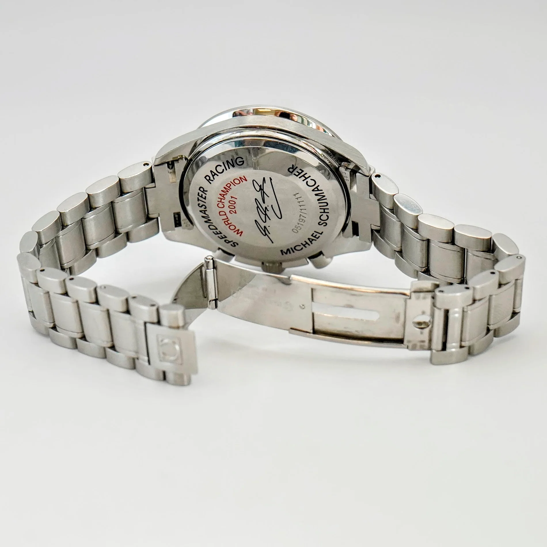 Omega Speedmaster Racing Automatic Watch World Champion 2001 Michael Schumacher Limited Edition 175.0086 - Image 13