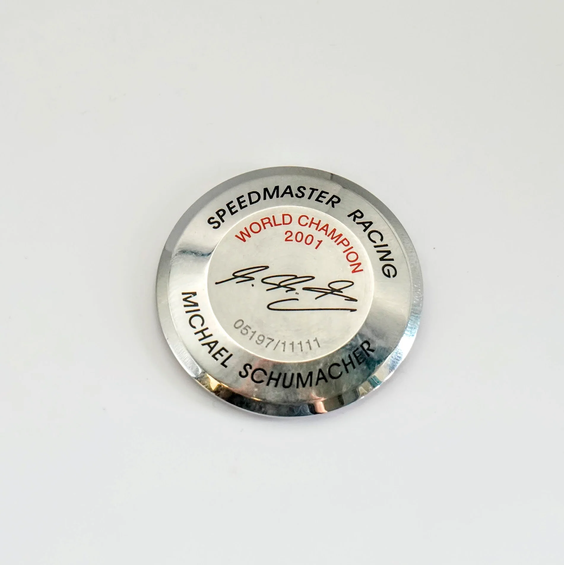 Omega Speedmaster Racing Automatic Watch World Champion 2001 Michael Schumacher Limited Edition 175.0086 - Image 18