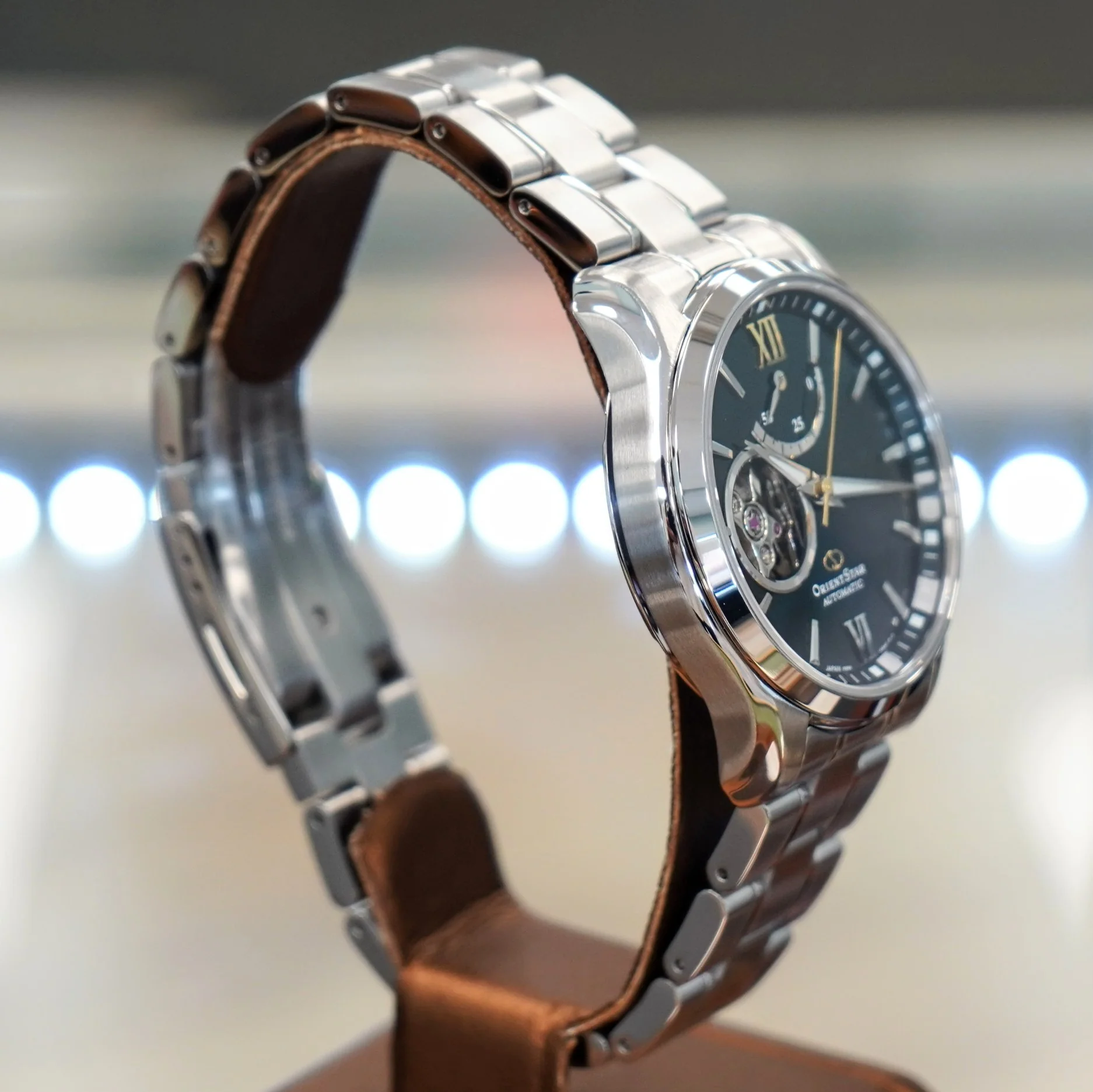 ORIENT STAR Semi Skeleton Automatic Watch RK-AT0003E Dark Green Dial - ALL ORIGINAL! - Image 3