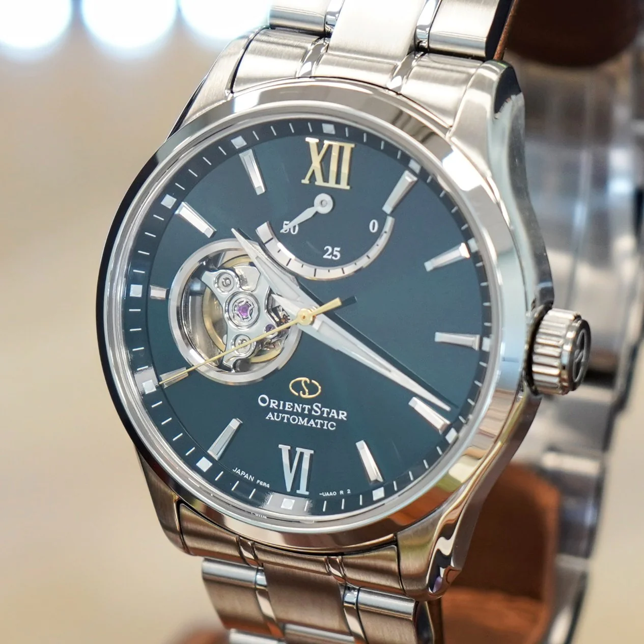 ORIENT STAR Semi Skeleton Automatic Watch RK-AT0003E Dark Green Dial - ALL ORIGINAL! - Image 6