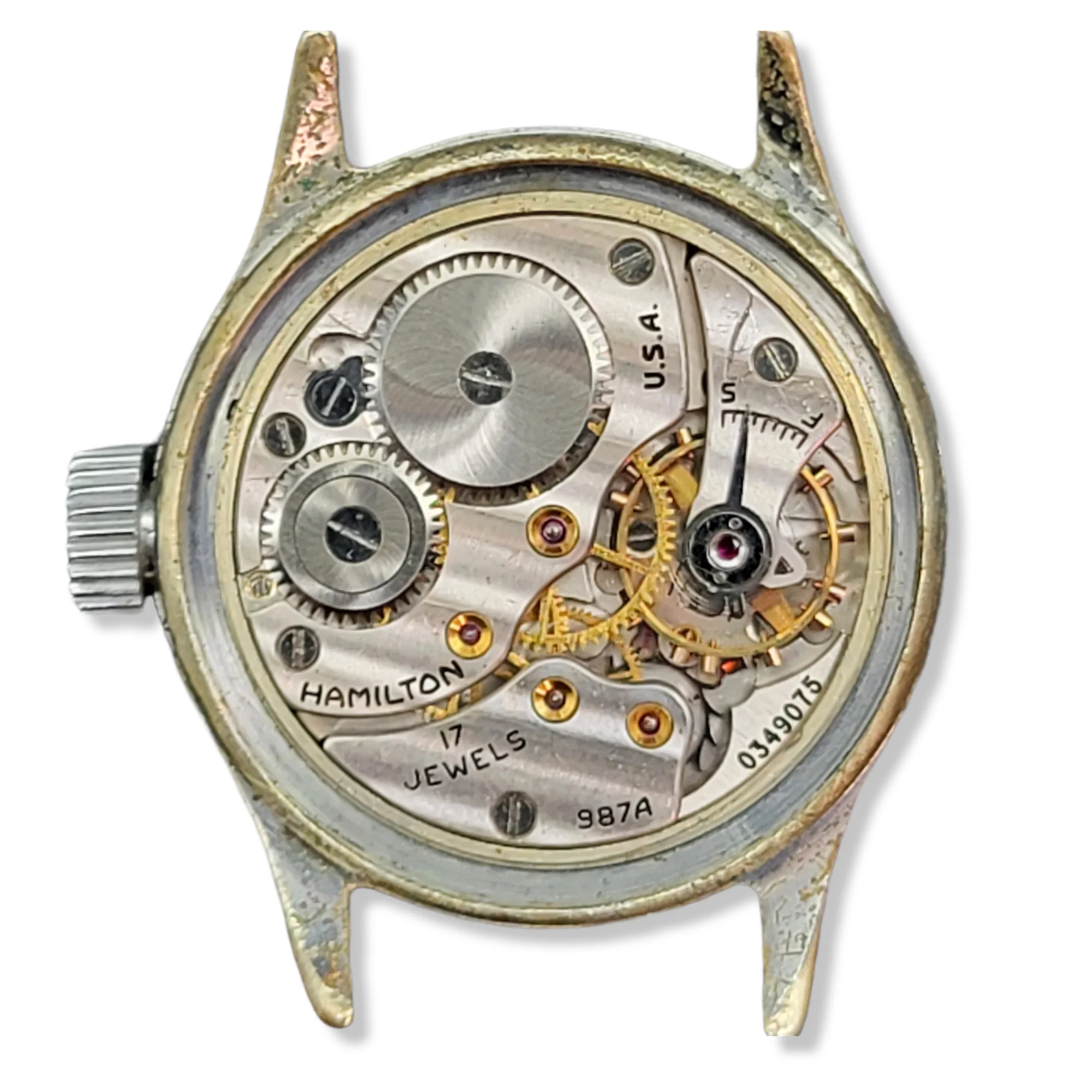 Original Hamilton U.S.N. BuShips Watch Grade 987A 1940's - Image 10