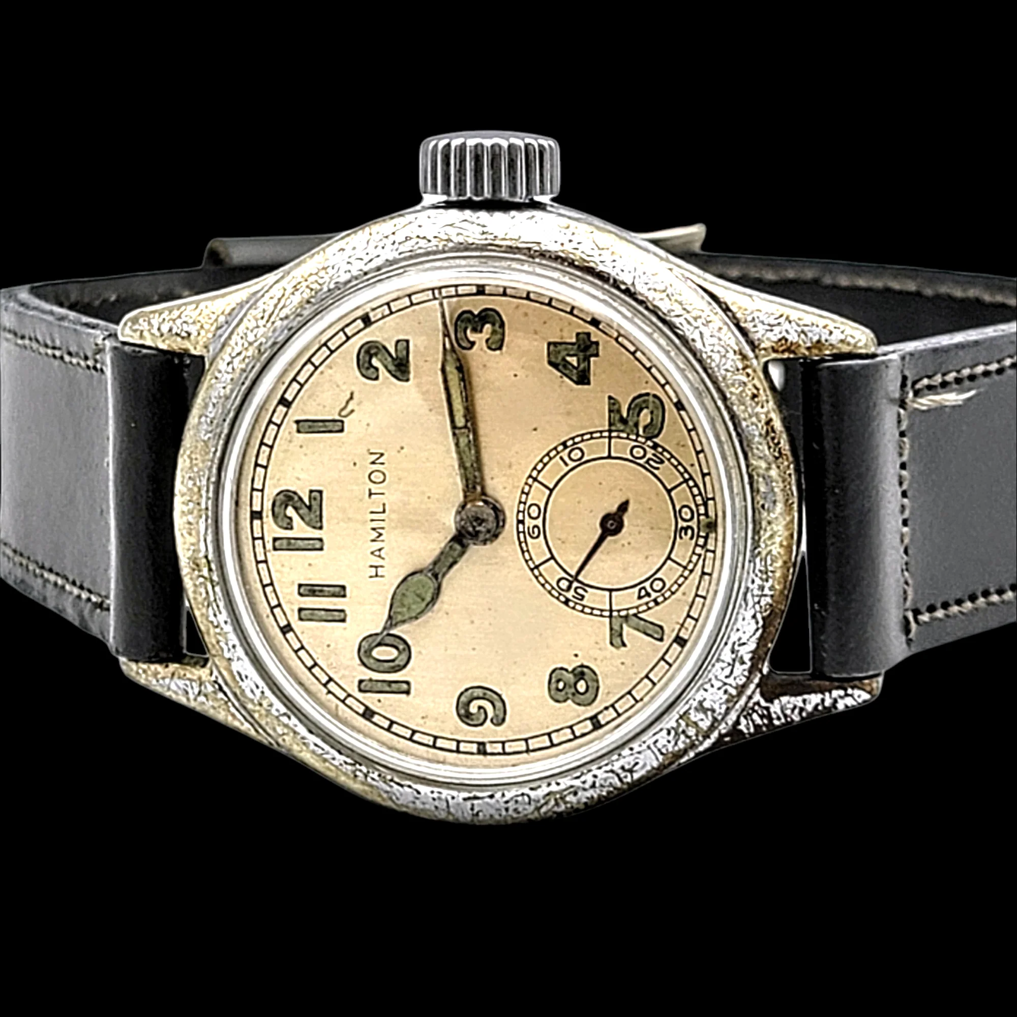 Original Hamilton U.S.N. BuShips Watch Grade 987A 1940's - Image 2
