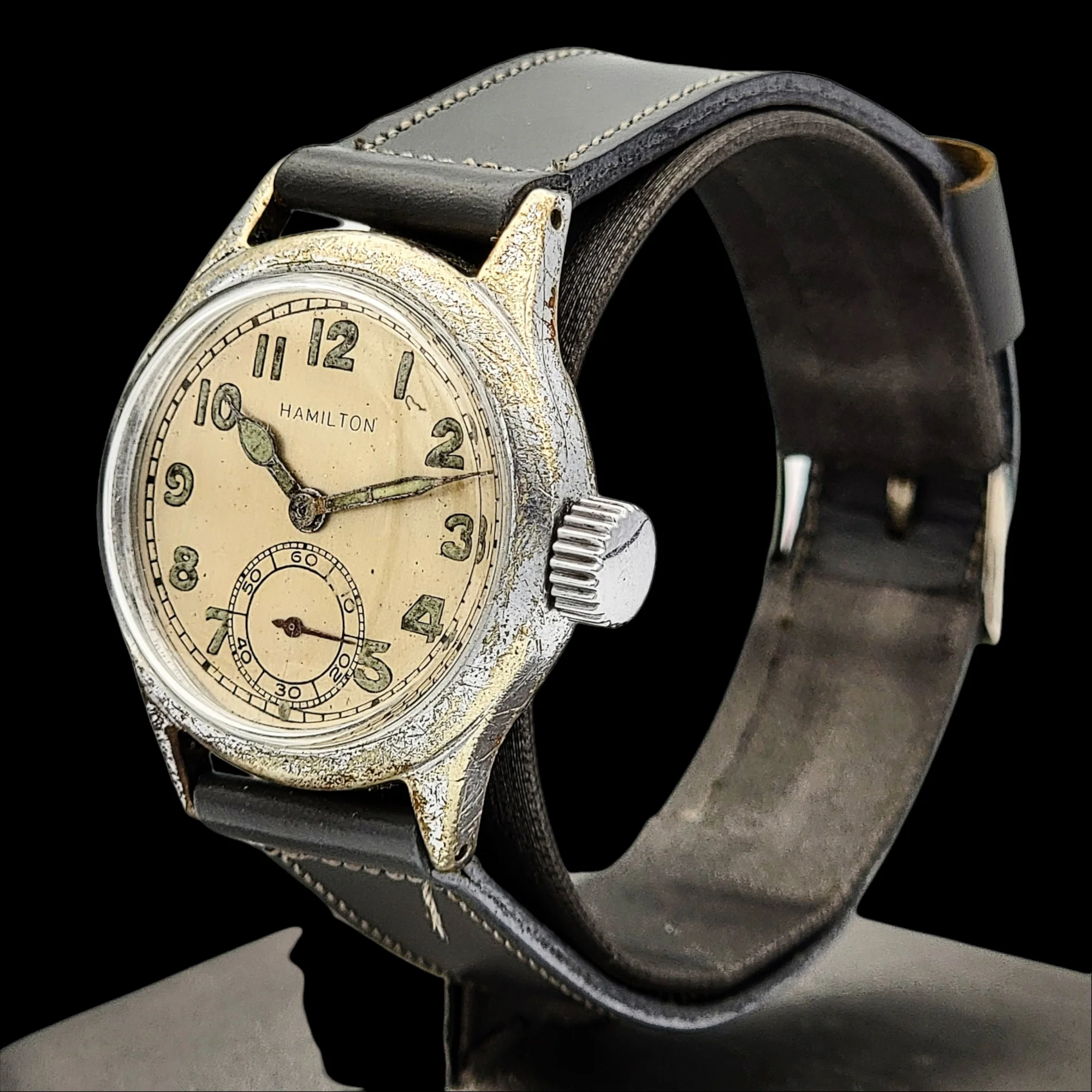 Original Hamilton U.S.N. BuShips Watch Grade 987A 1940's - Image 4
