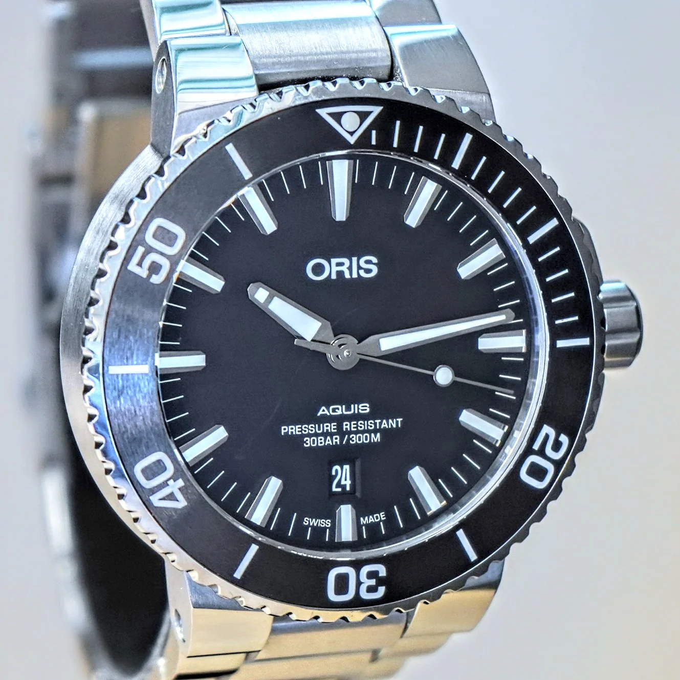ORIS Aquis Date Watch 733 7730 Dive Automatic Wristwatch S.S. - ALL Original - Double Box & Papers - Image 6