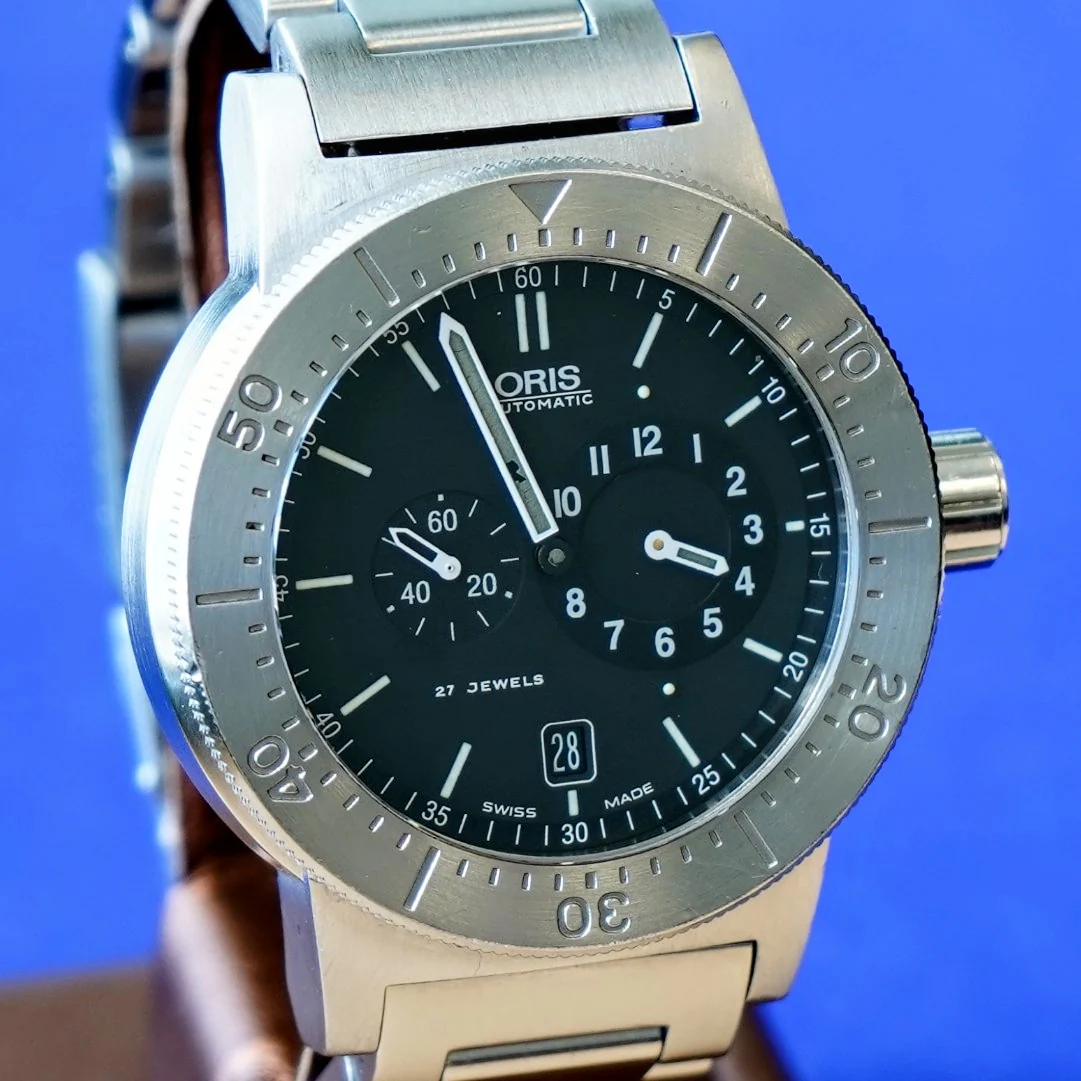 ORIS Big Crown BC3 Regulator Diver's Watch 635-7514 Automatic 27 Jewels Swiss Wristwatch - Image 3