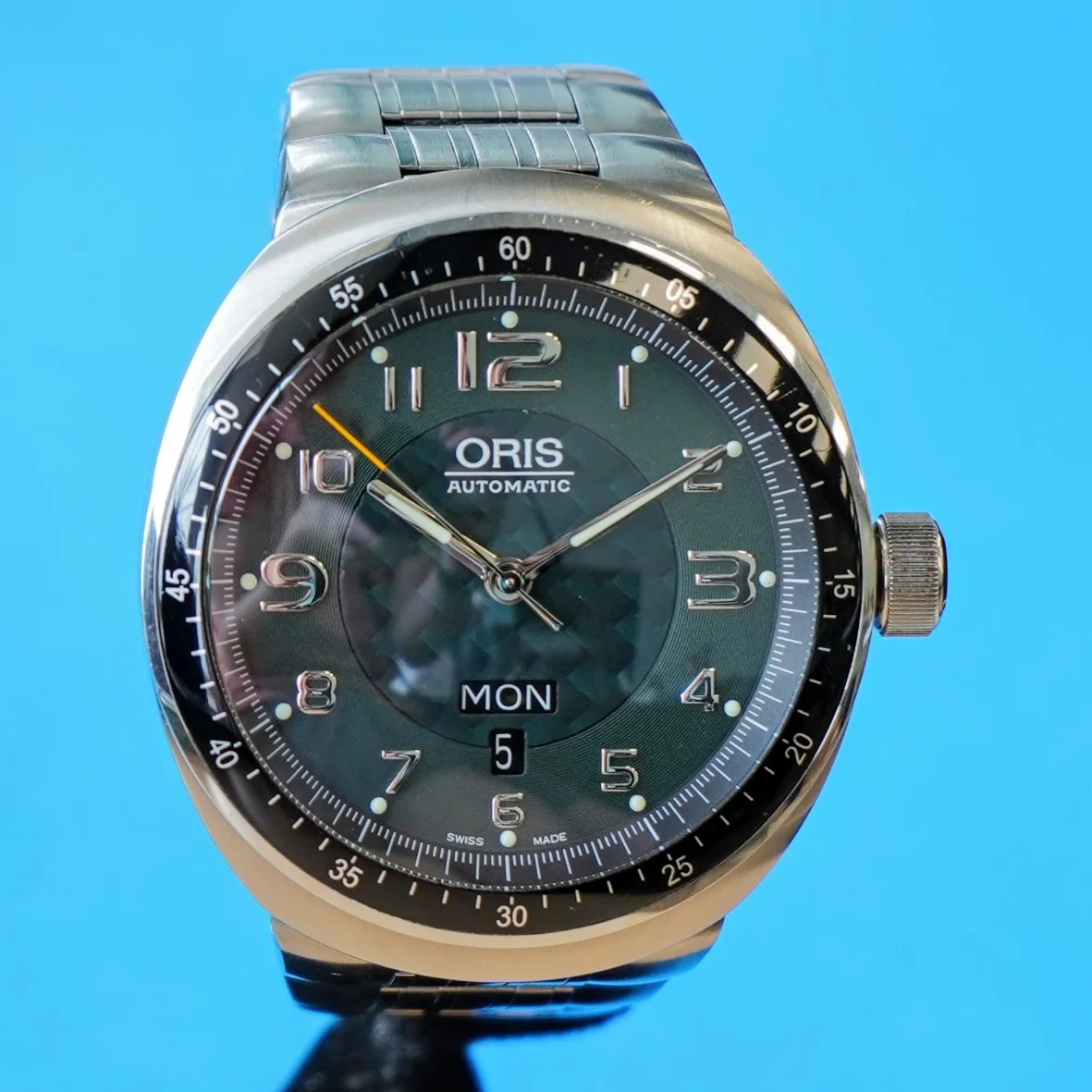 ORIS TT3 Day Date Automatic Watch 7589 Titanium Case ALL Original Box & Papers! - Image 2