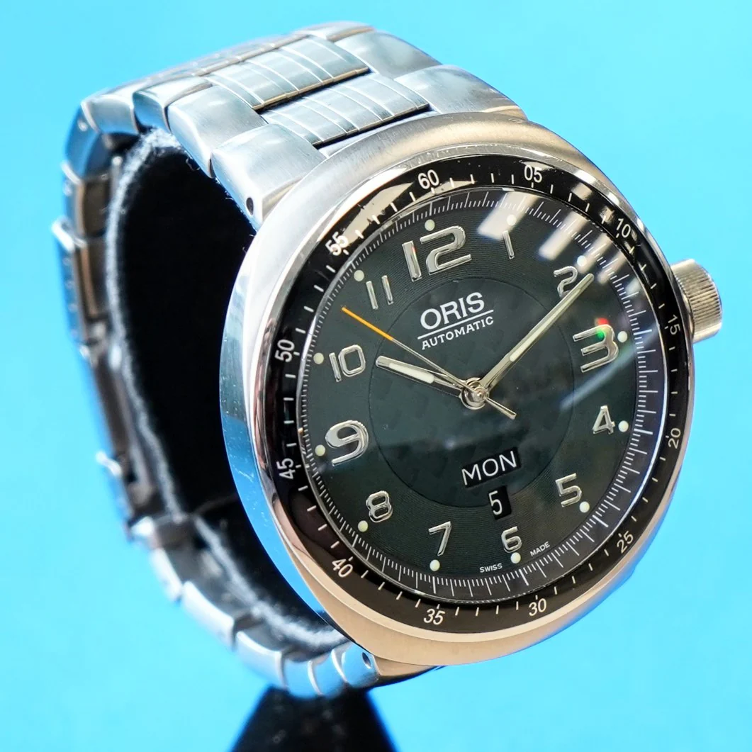 ORIS TT3 Day Date Automatic Watch 7589 Titanium Case ALL Original Box & Papers! - Image 3