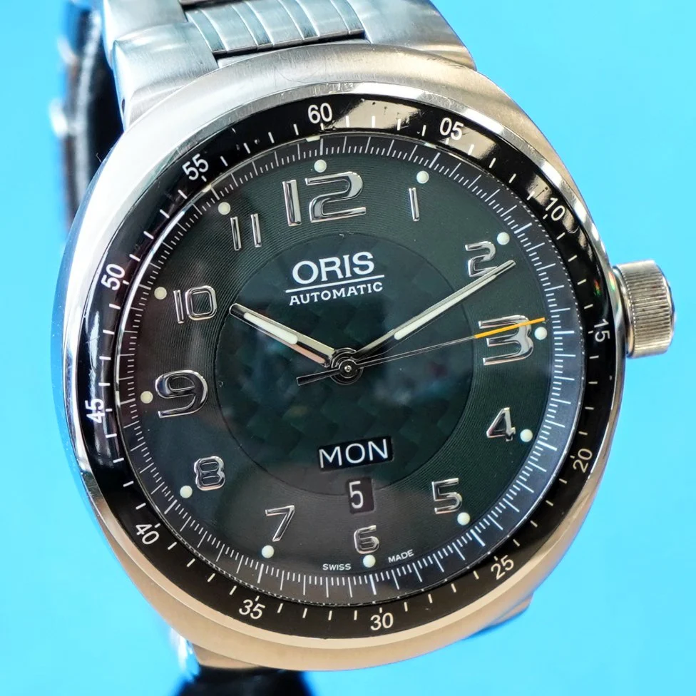 ORIS TT3 Day Date Automatic Watch 7589 Titanium Case ALL Original Box & Papers! - Image 4