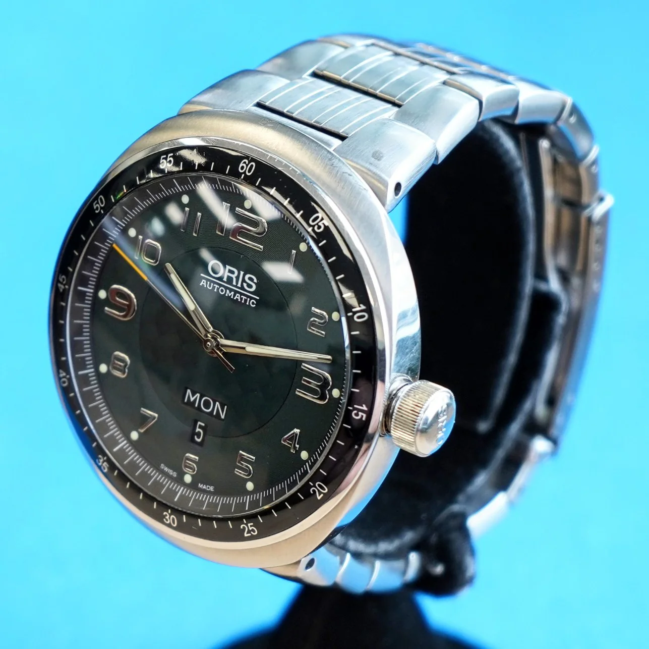 ORIS TT3 Day Date Automatic Watch 7589 Titanium Case ALL Original Box & Papers! - Image 5