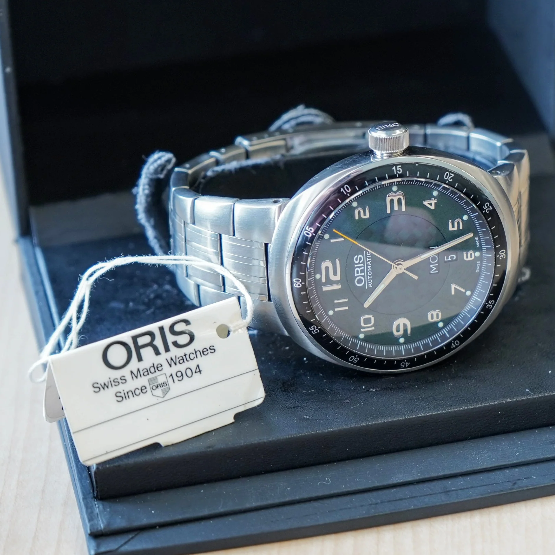 ORIS TT3 Day Date Automatic Watch 7589 Titanium Case ALL Original Box & Papers! - Image 8
