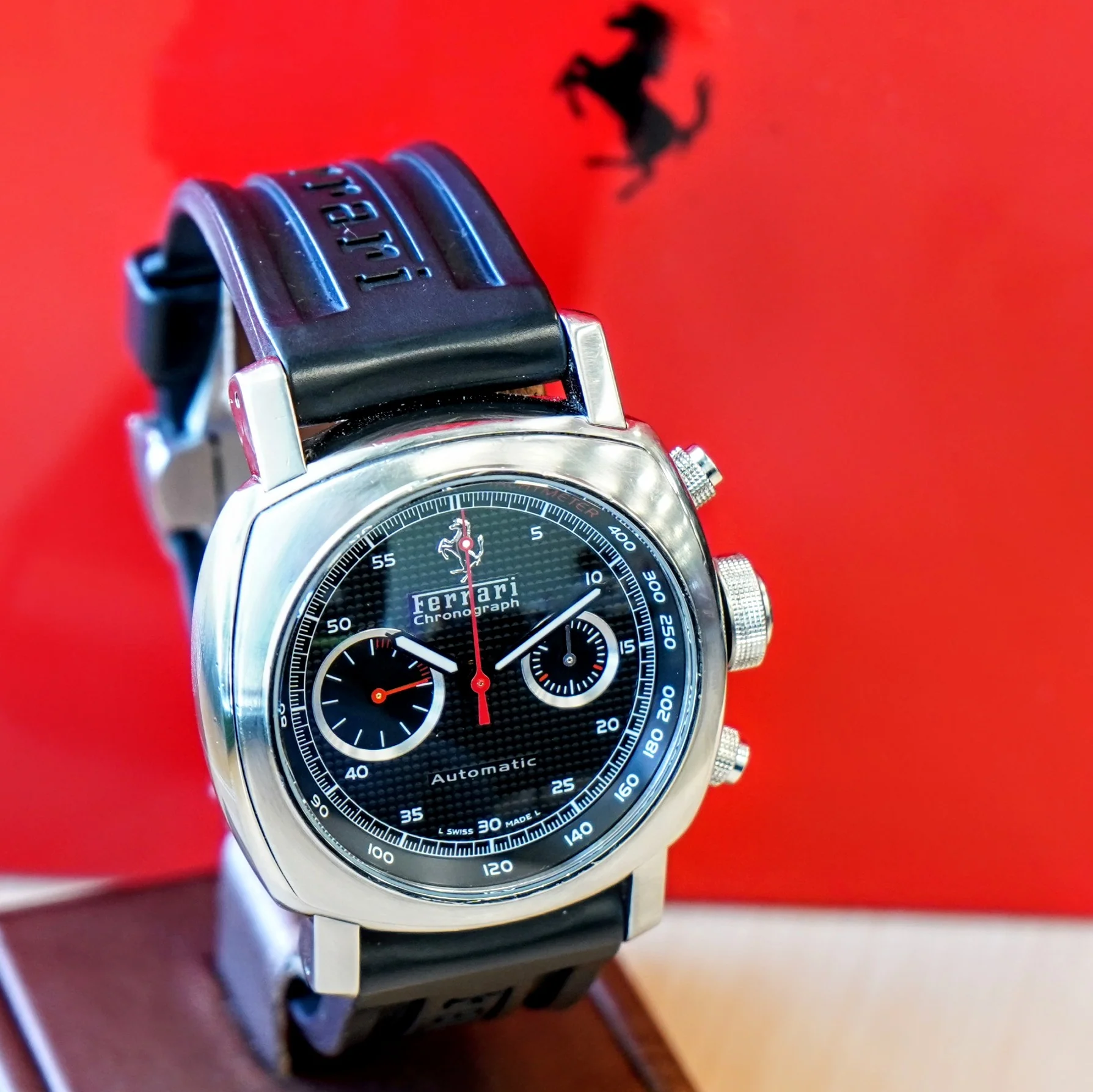 PANERAI Ferrari Grandturismo Chronograph Watch FER004 45mm Automatic Wristwatch - ALL Original Box & Papers - Image 3