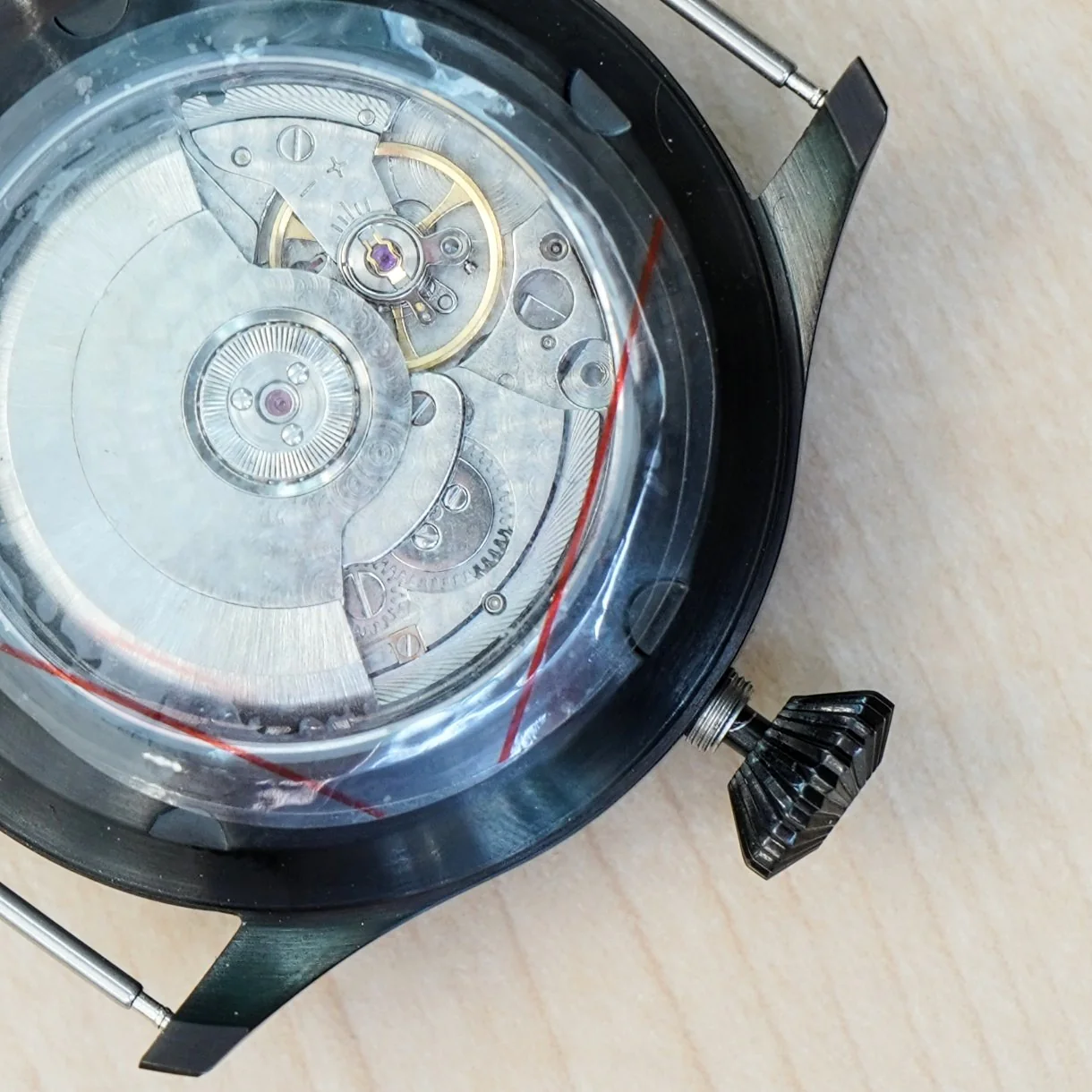 PARNIS Automatic Watch Large Pilot Style Date Display Case Back Wristwatch 46mm - Image 13