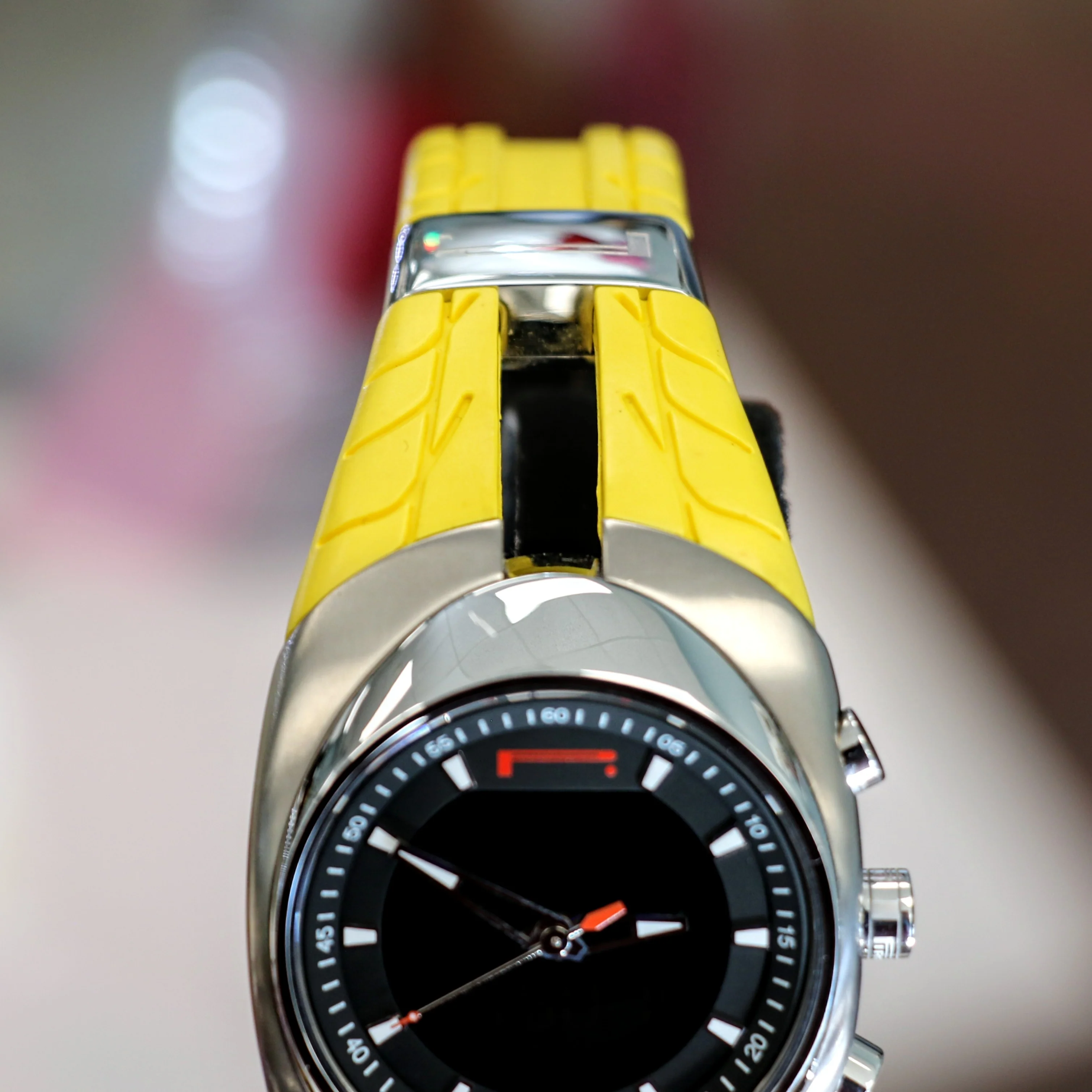 PIRELLI PZero Tempo Watch Analog & Digital Chronograph Wristwatch w/ Alarm GMT - Image 6