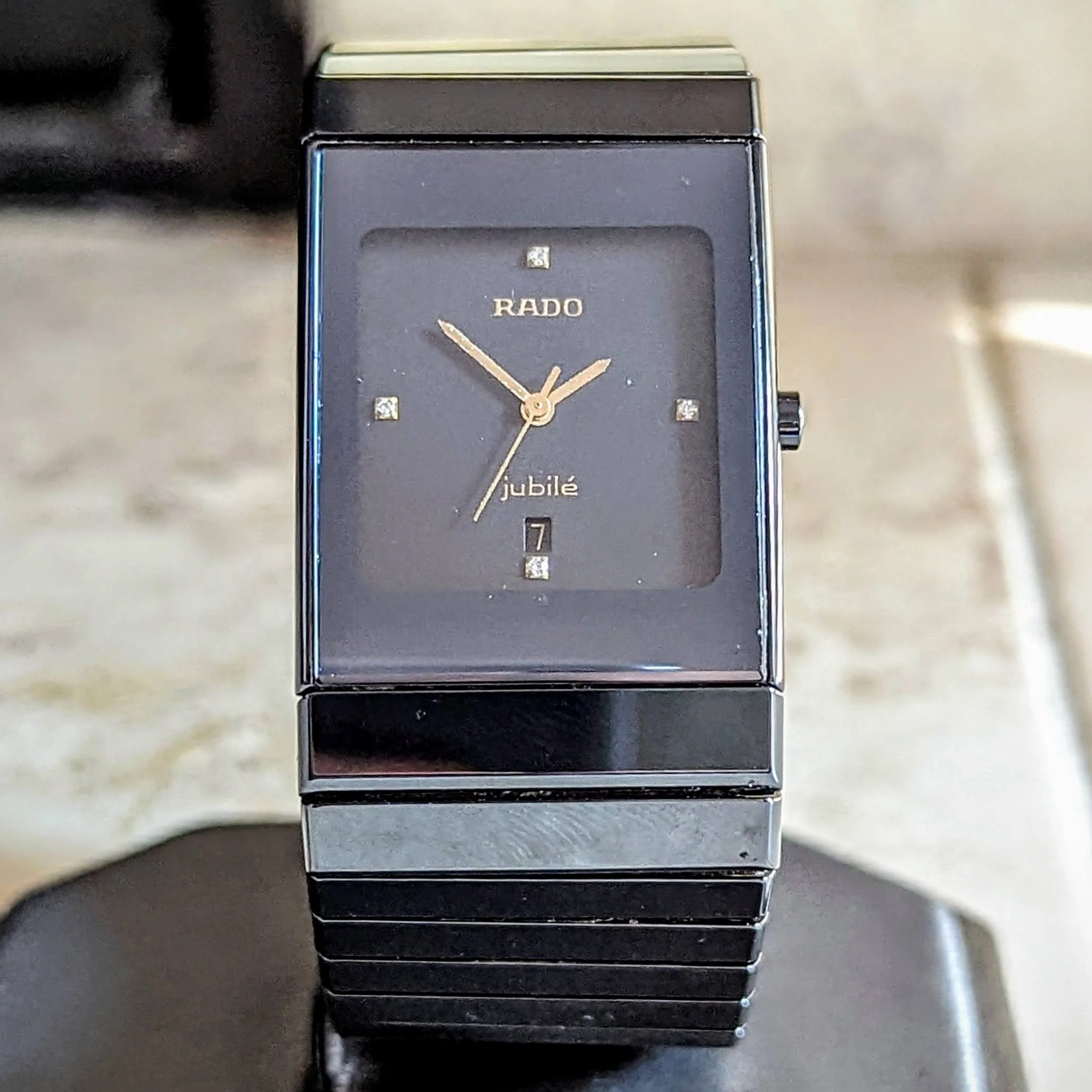 RADO Diastar Jubile Watch High-Tech Ceramic - Date Indicator Swiss Wristwatch - Image 4