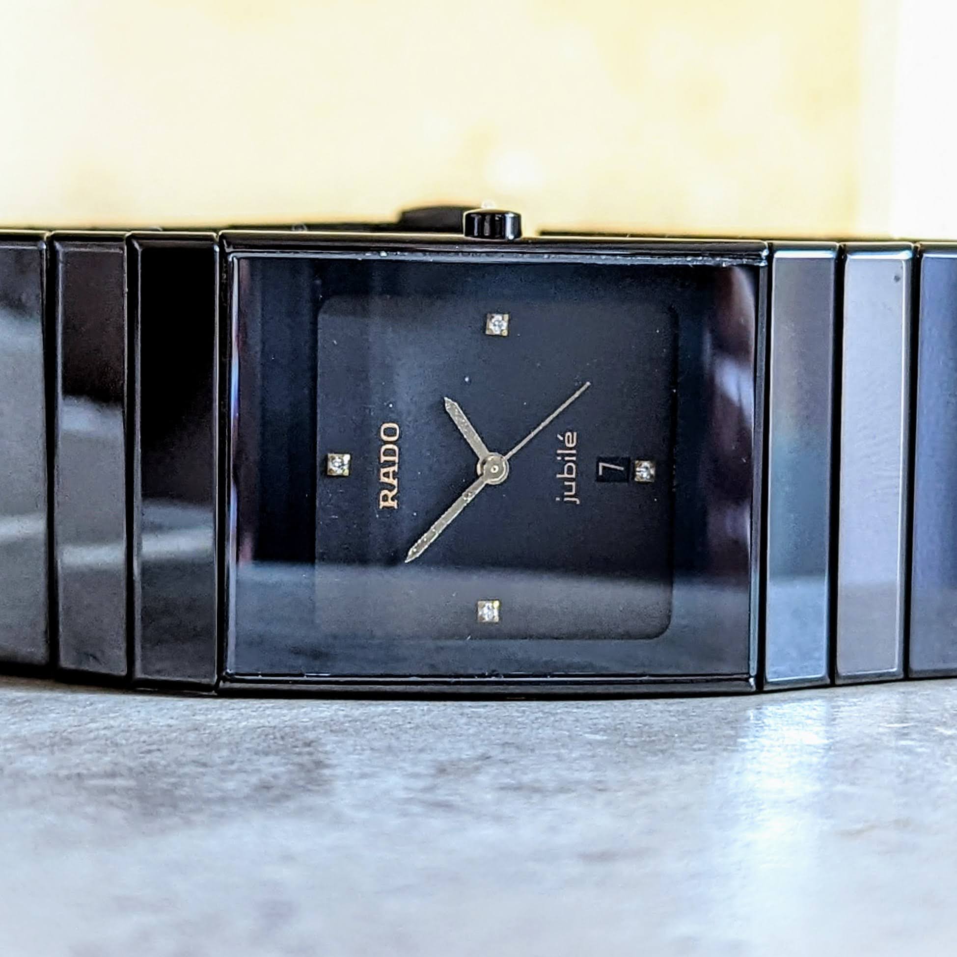 RADO Diastar Jubile Watch High-Tech Ceramic - Date Indicator Swiss Wristwatch - Image 8