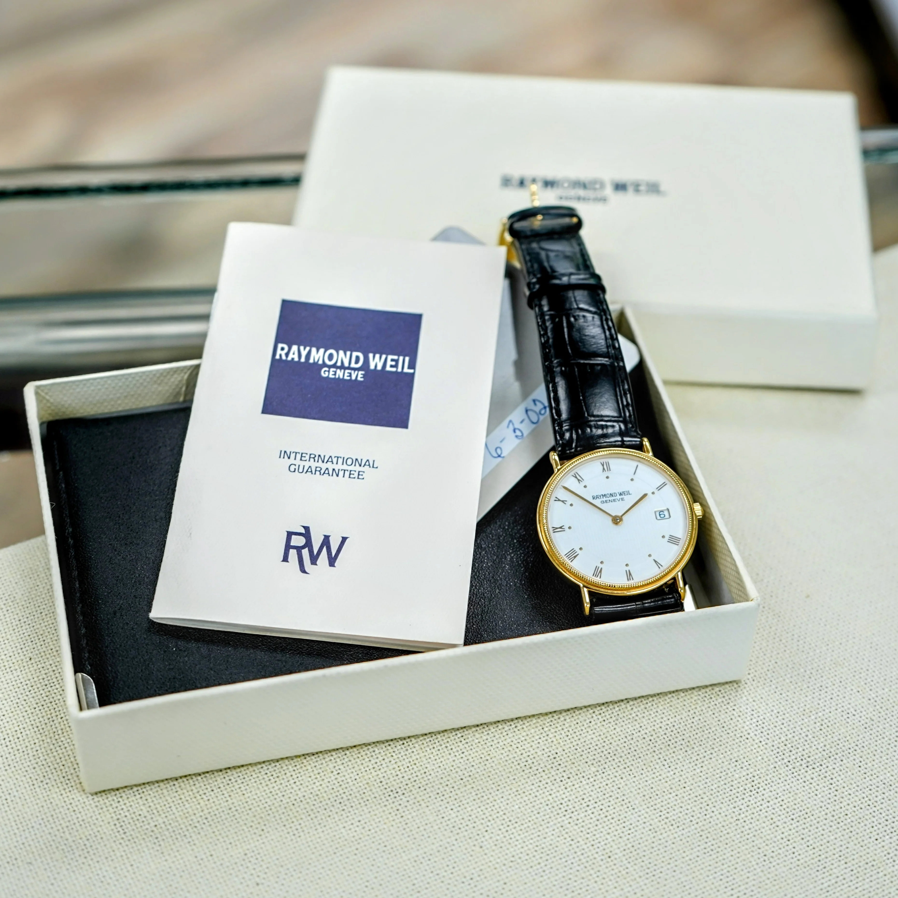 Raymond Weil Geneve Watch & Wallet Set - Ref. 5514-1 Original Box & Papers - Image 5