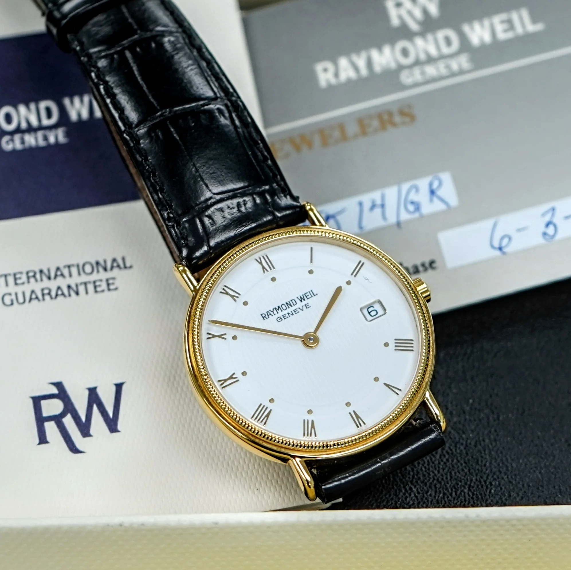 Raymond Weil Geneve Watch & Wallet Set - Ref. 5514-1 Original Box & Papers - Image 7