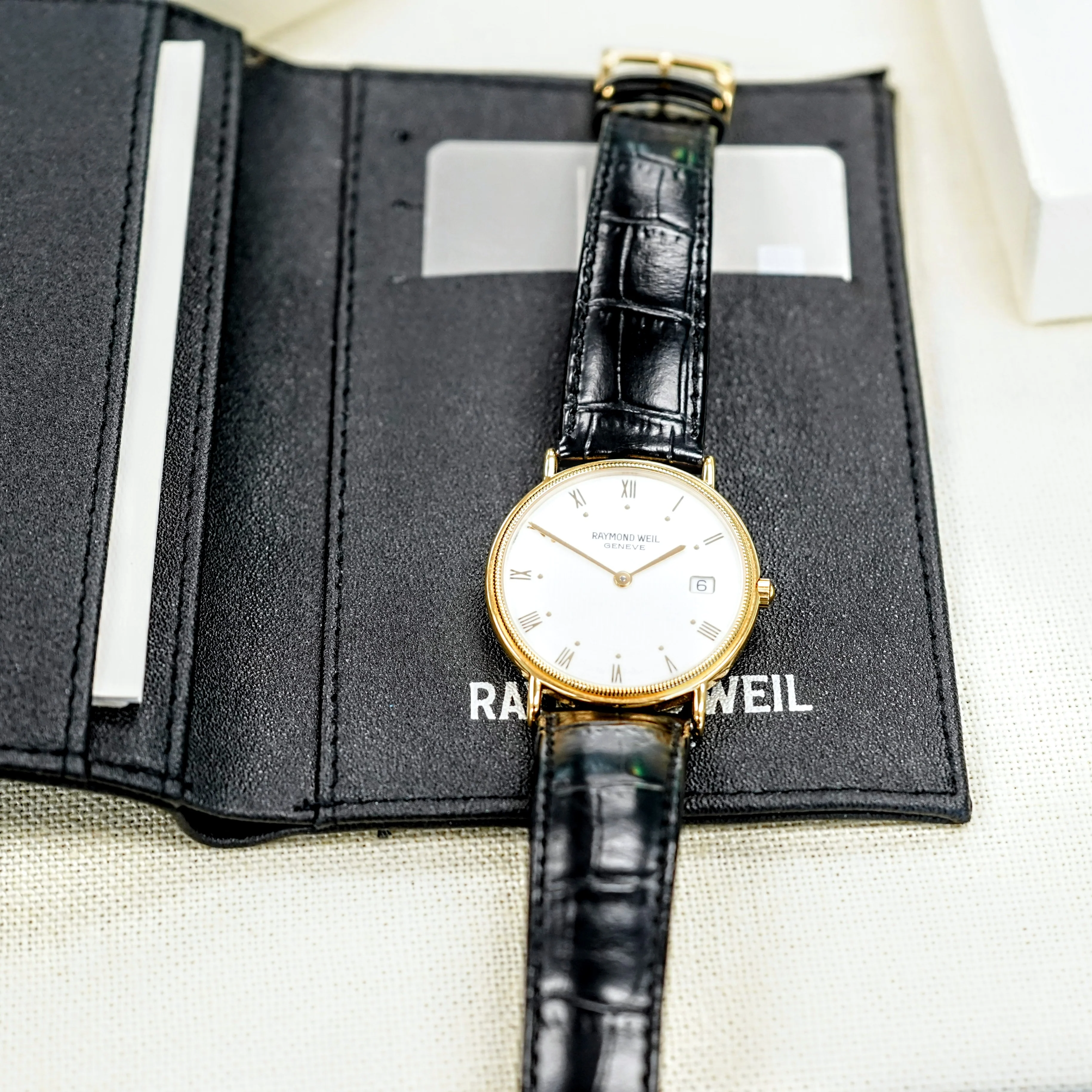 Raymond Weil Geneve Watch & Wallet Set - Ref. 5514-1 Original Box & Papers - Image 9
