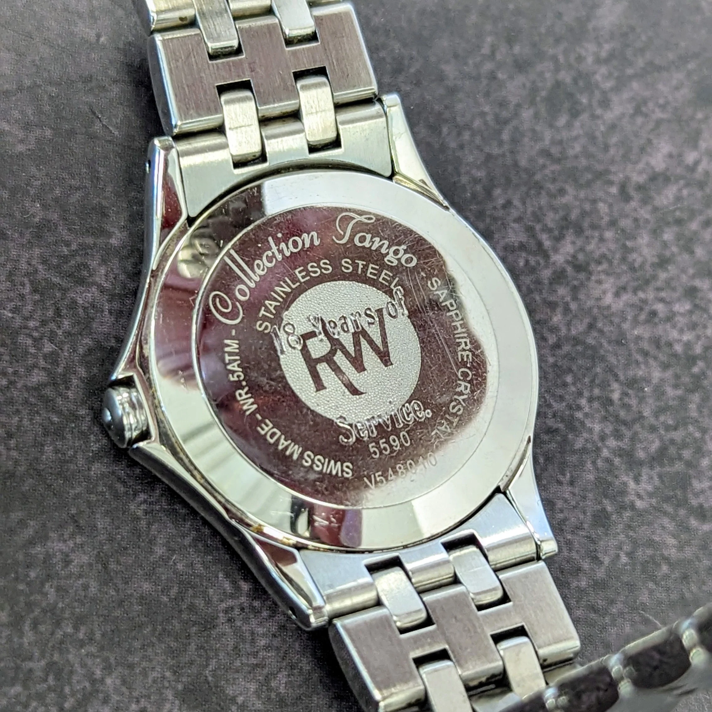 Raymond Weil Tango Watch Date Indicator 37.5mm 5590 Swiss Wristwatch ALL S.S. - Image 6