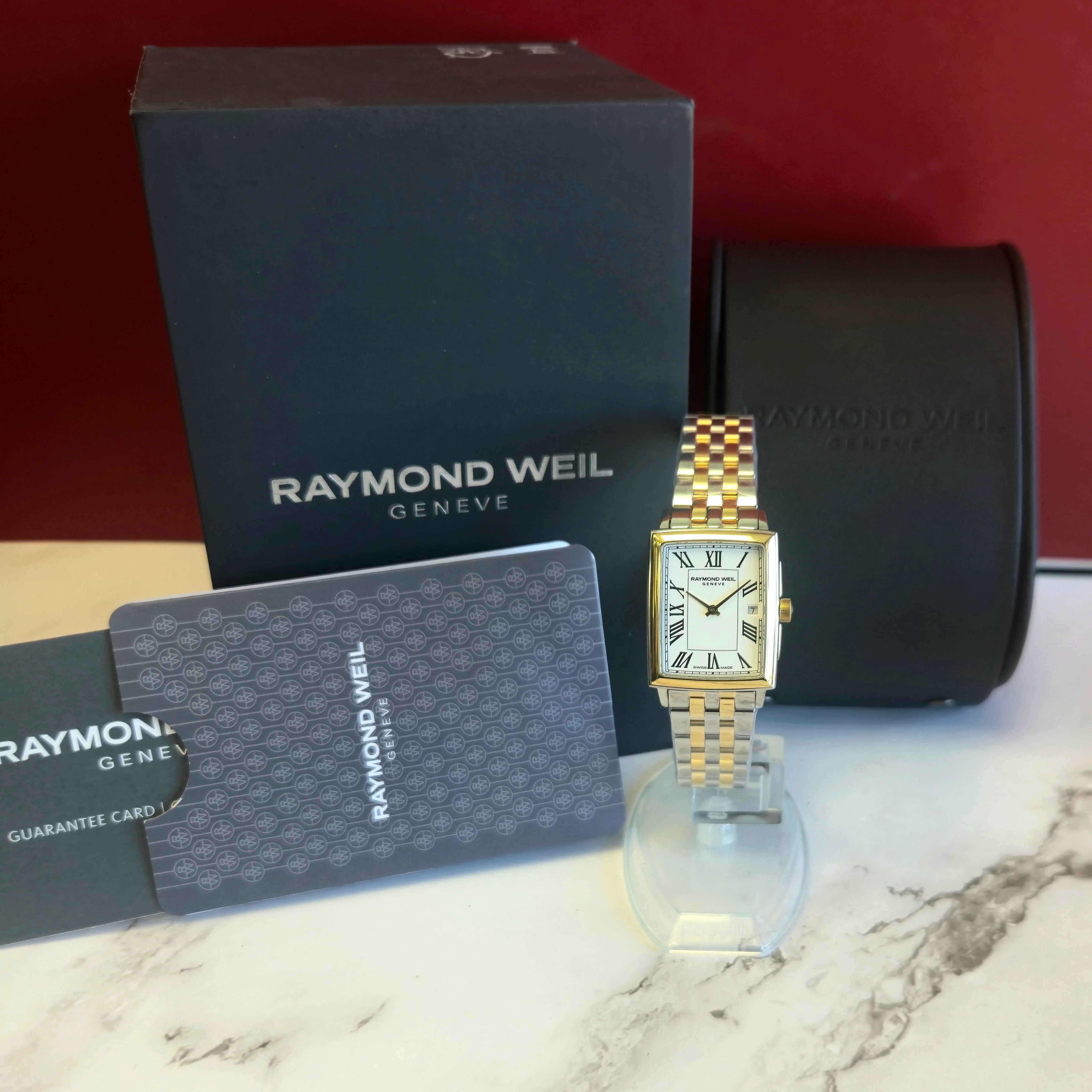 Raymond Weil Toccata Square Watch 5925-STP-00300 Two-Tone S.S. - Box & Papers - Image 12