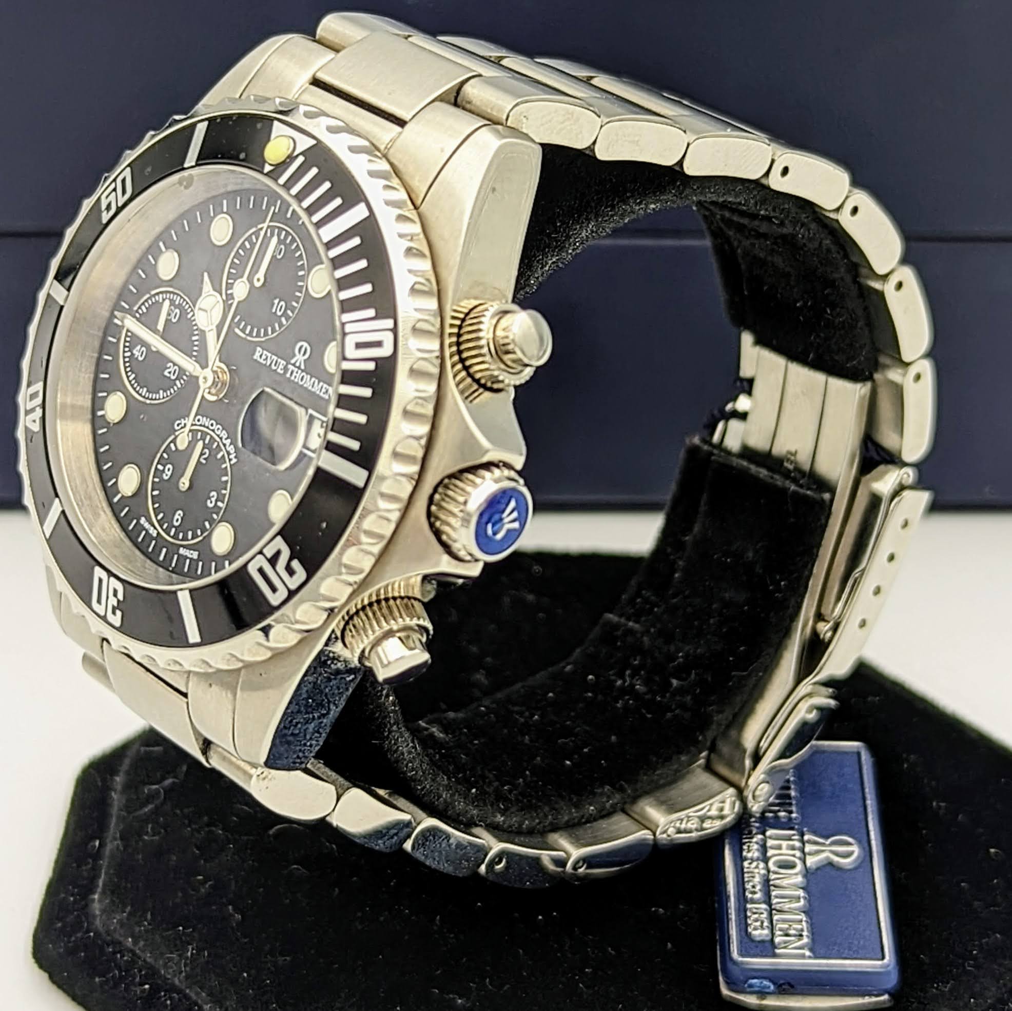 REVUE THOMMEN Diver Automatic Watch 17571.6137 Chronograph Wristwatch in BOX! - Image 5