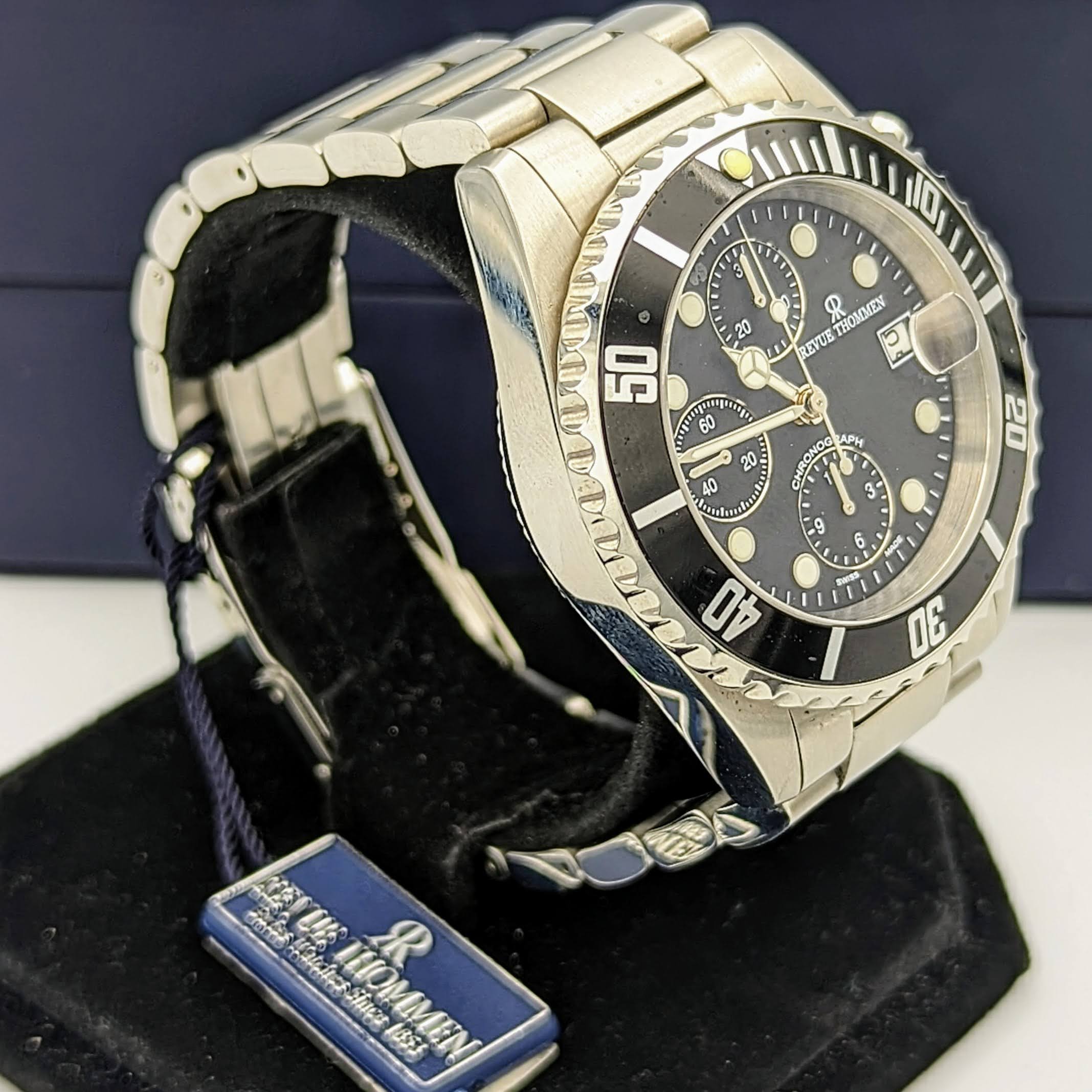 REVUE THOMMEN Diver Automatic Watch 17571.6137 Chronograph Wristwatch in BOX! - Image 6