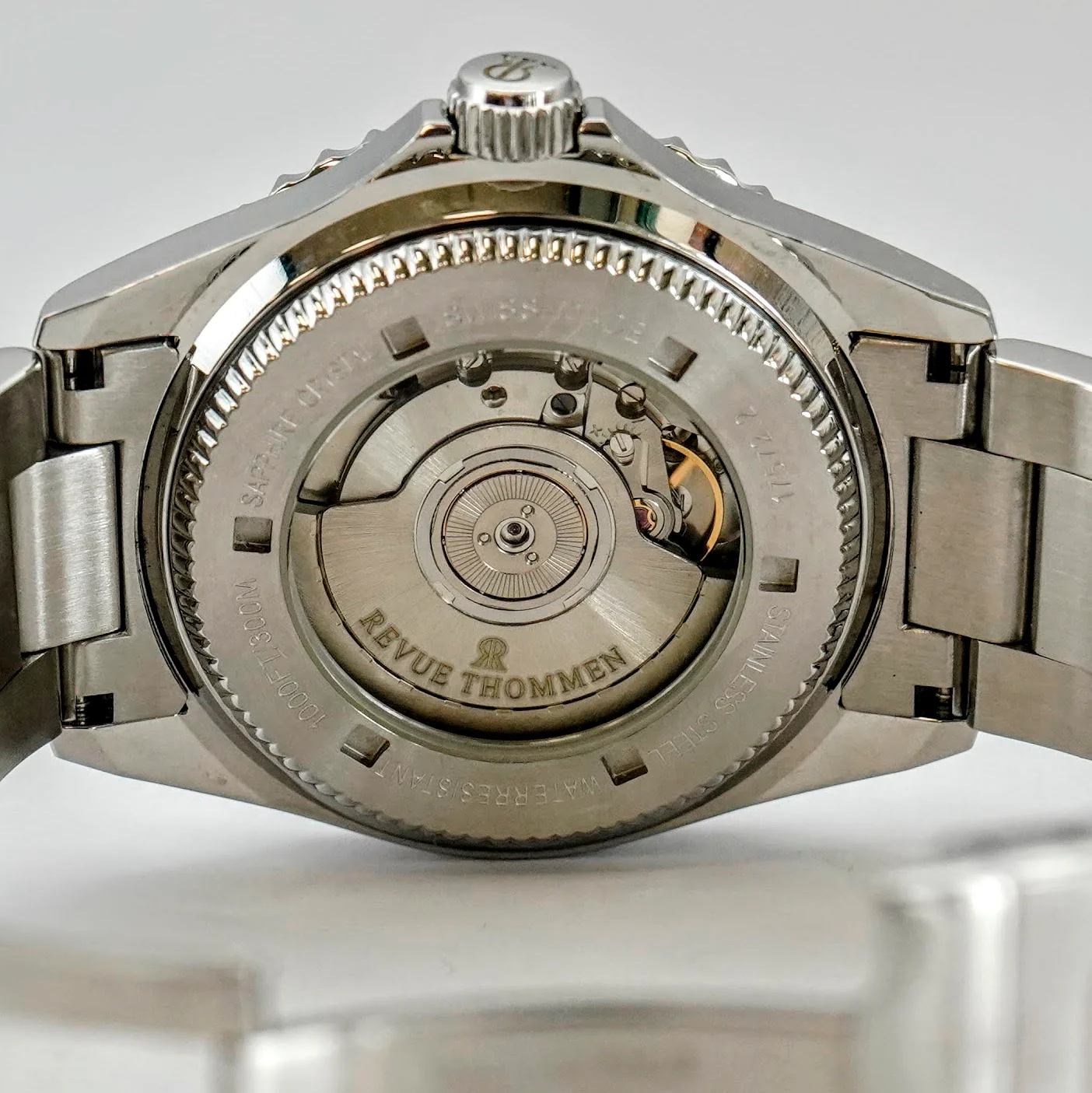 Revue Thommen Diver GMT Automatic Watch Date 17572.2236 42mm ALL S.S. Black & Red Bezel - 2-Box & Papers - Image 11