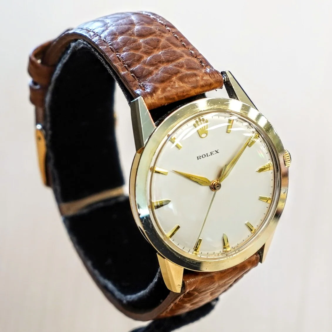 RARE Vintage ROLEX Automatic Watch Ref. 7002 Cal. 1530 14K GF Wristwatch - Corporate Gift - Image 2
