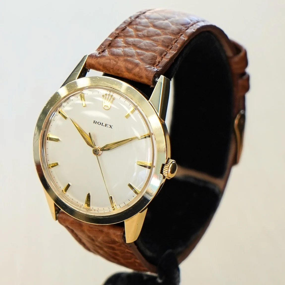 RARE Vintage ROLEX Automatic Watch Ref. 7002 Cal. 1530 14K GF Wristwatch - Corporate Gift - Image 3