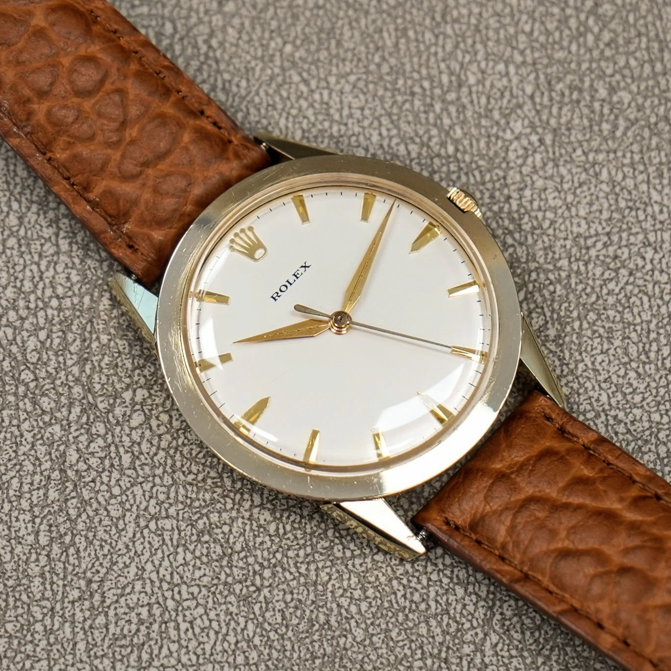 RARE Vintage ROLEX Automatic Watch Ref. 7002 Cal. 1530 14K GF Wristwatch - Corporate Gift - Image 7