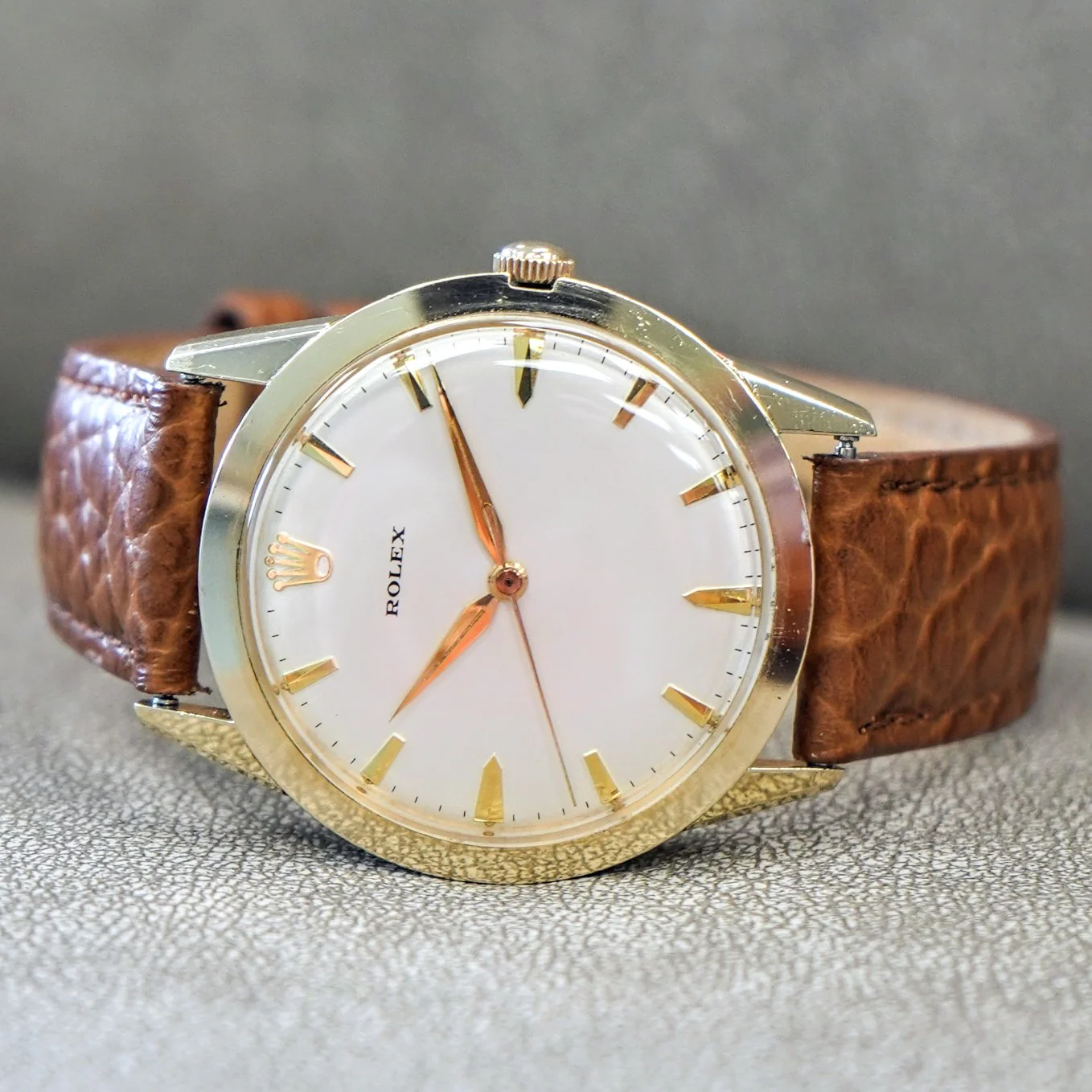 RARE Vintage ROLEX Automatic Watch Ref. 7002 Cal. 1530 14K GF Wristwatch - Corporate Gift - Image 9