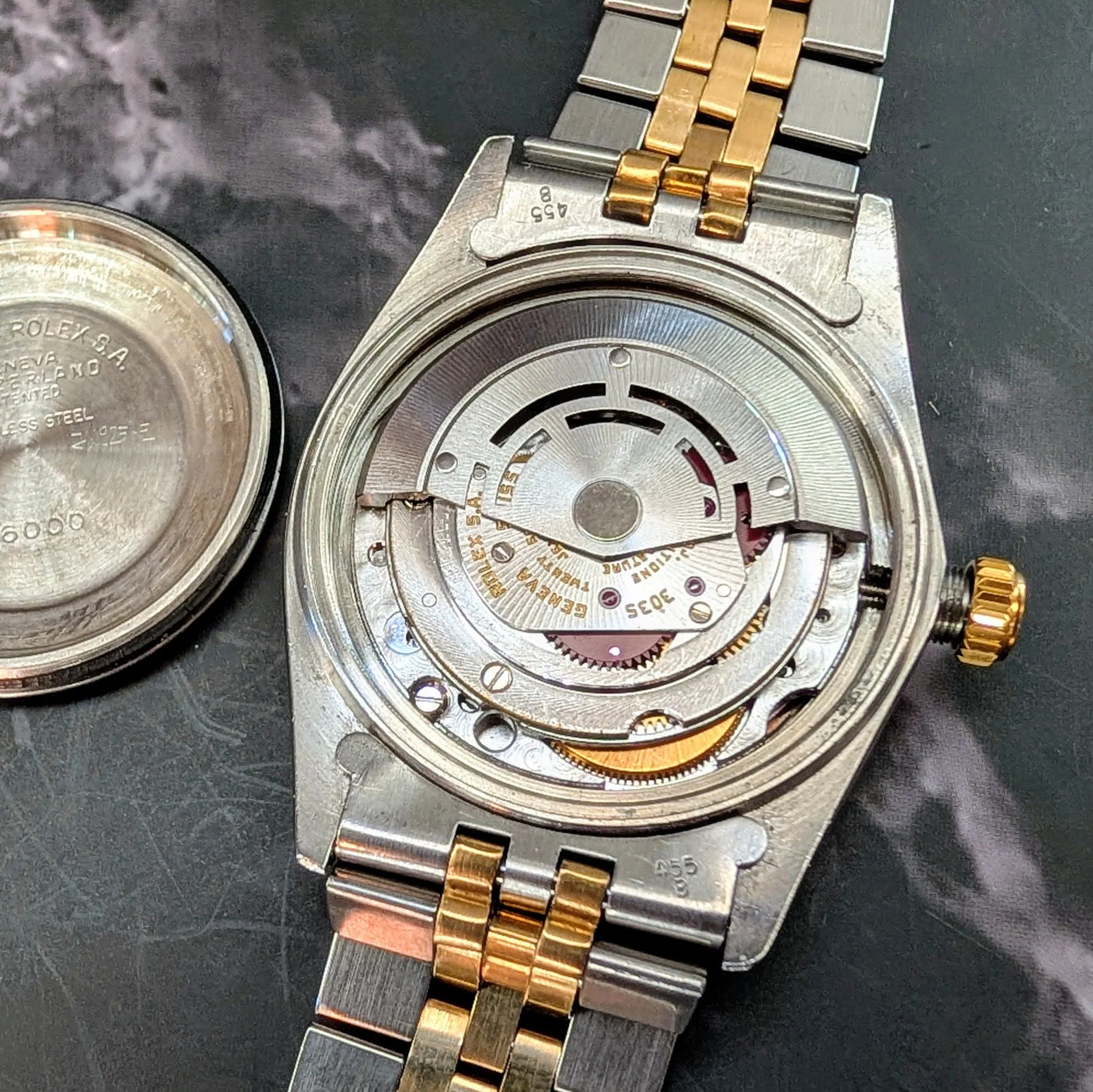 1980 Rolex Datejust Watch 16013 36mm Blue Dial ALL Two-Tone Jubilee Bracelet - Image 15