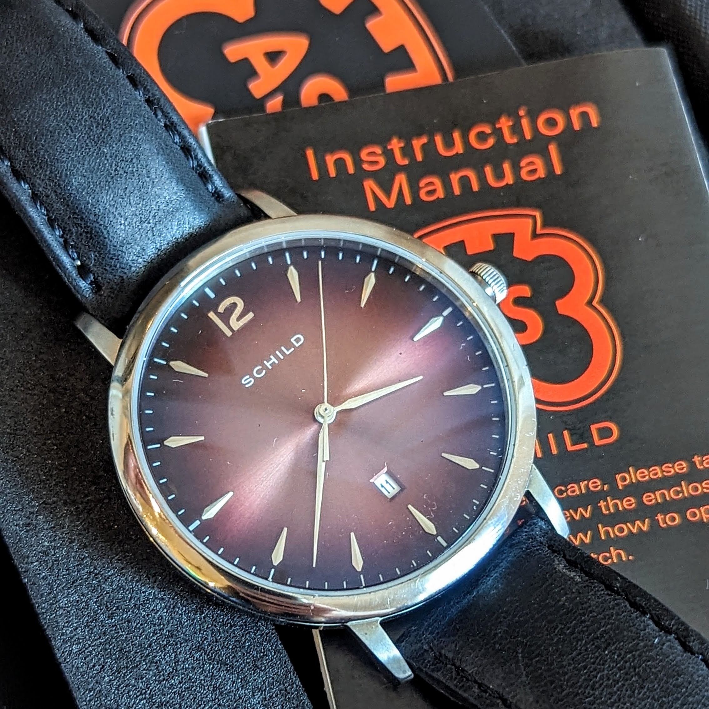 SCHILD Theodor Wristwatch SC-1000 Quartz Watch 42mm Waterproof - BOX & Papers! - Image 6