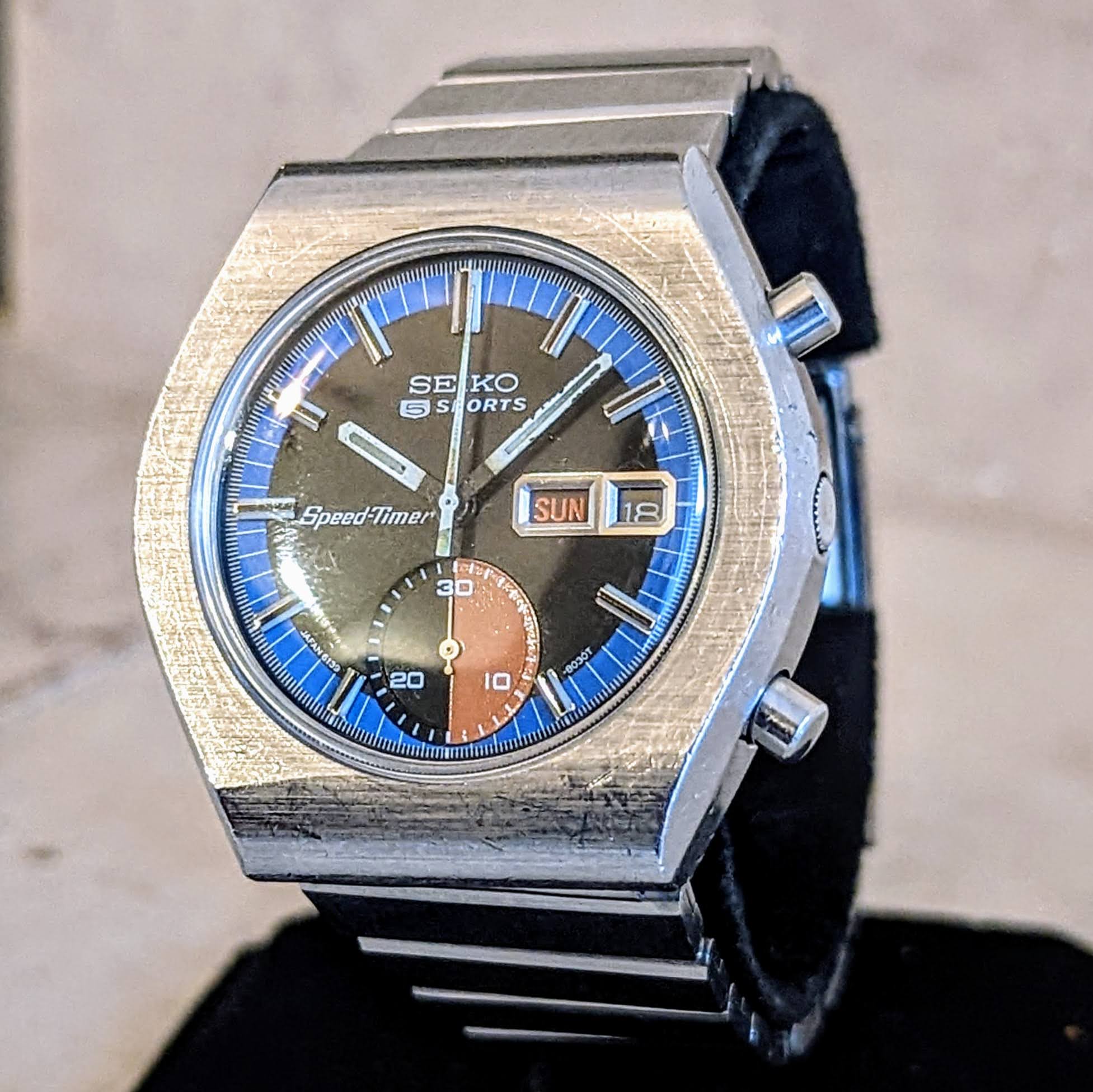 SEIKO Automatic Chronograph Watch Day/Date Indicator Wristwatch - Image 3