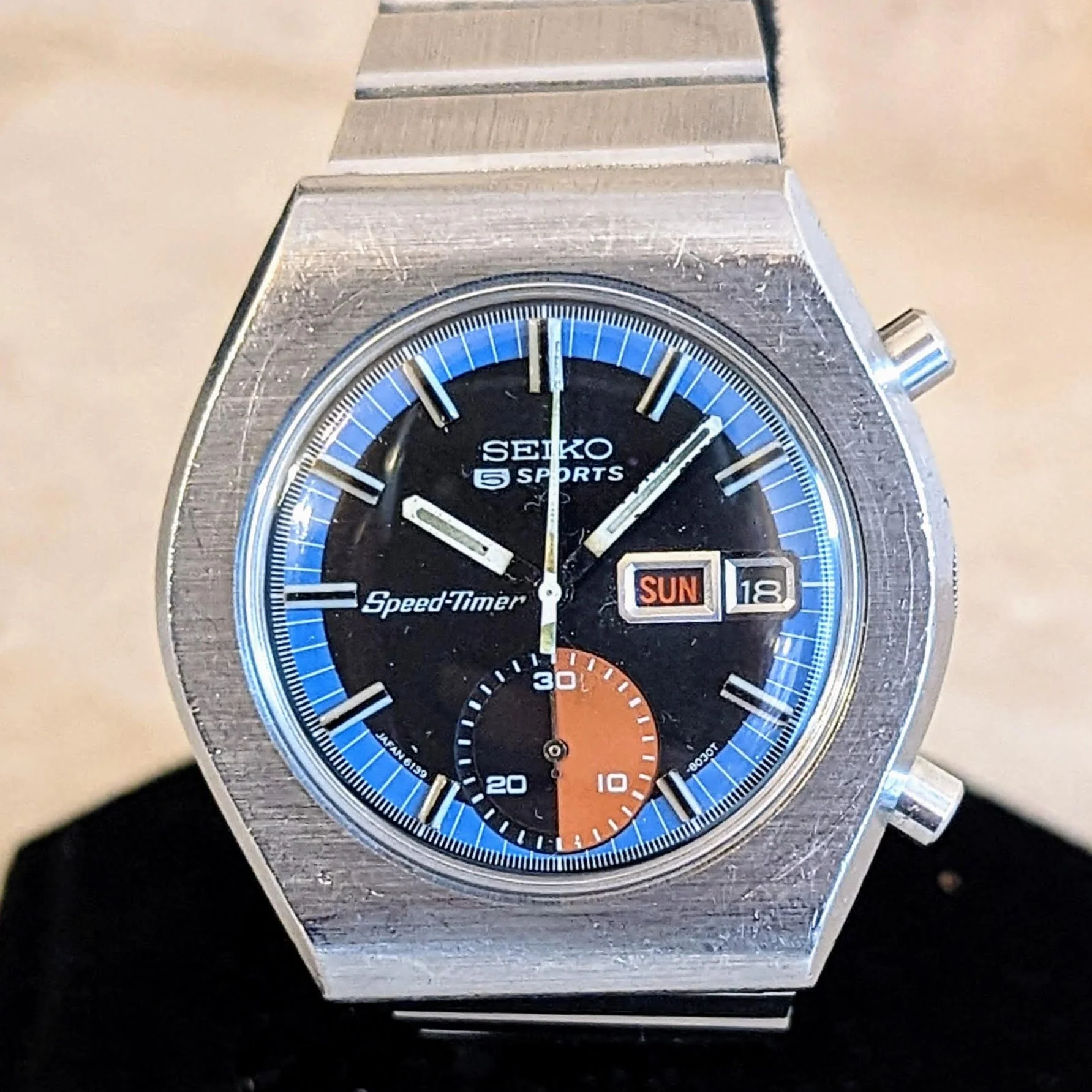 SEIKO Automatic Chronograph Watch Day/Date Indicator Wristwatch - Image 4