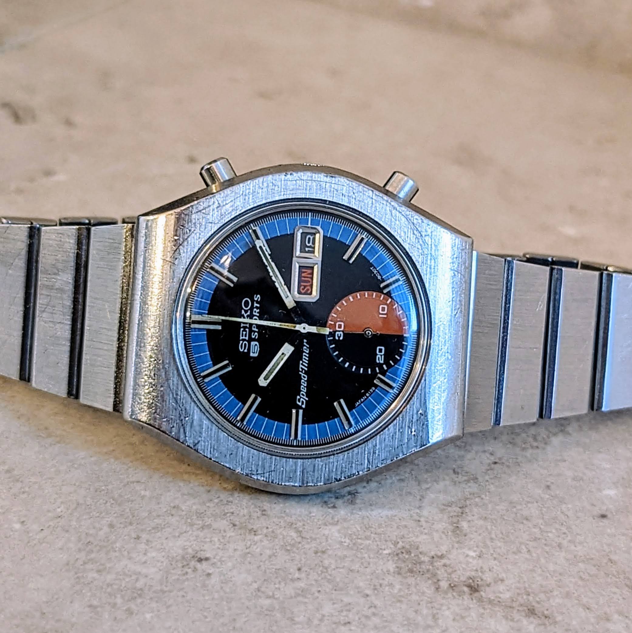 SEIKO Automatic Chronograph Watch Day/Date Indicator Wristwatch - Image 9