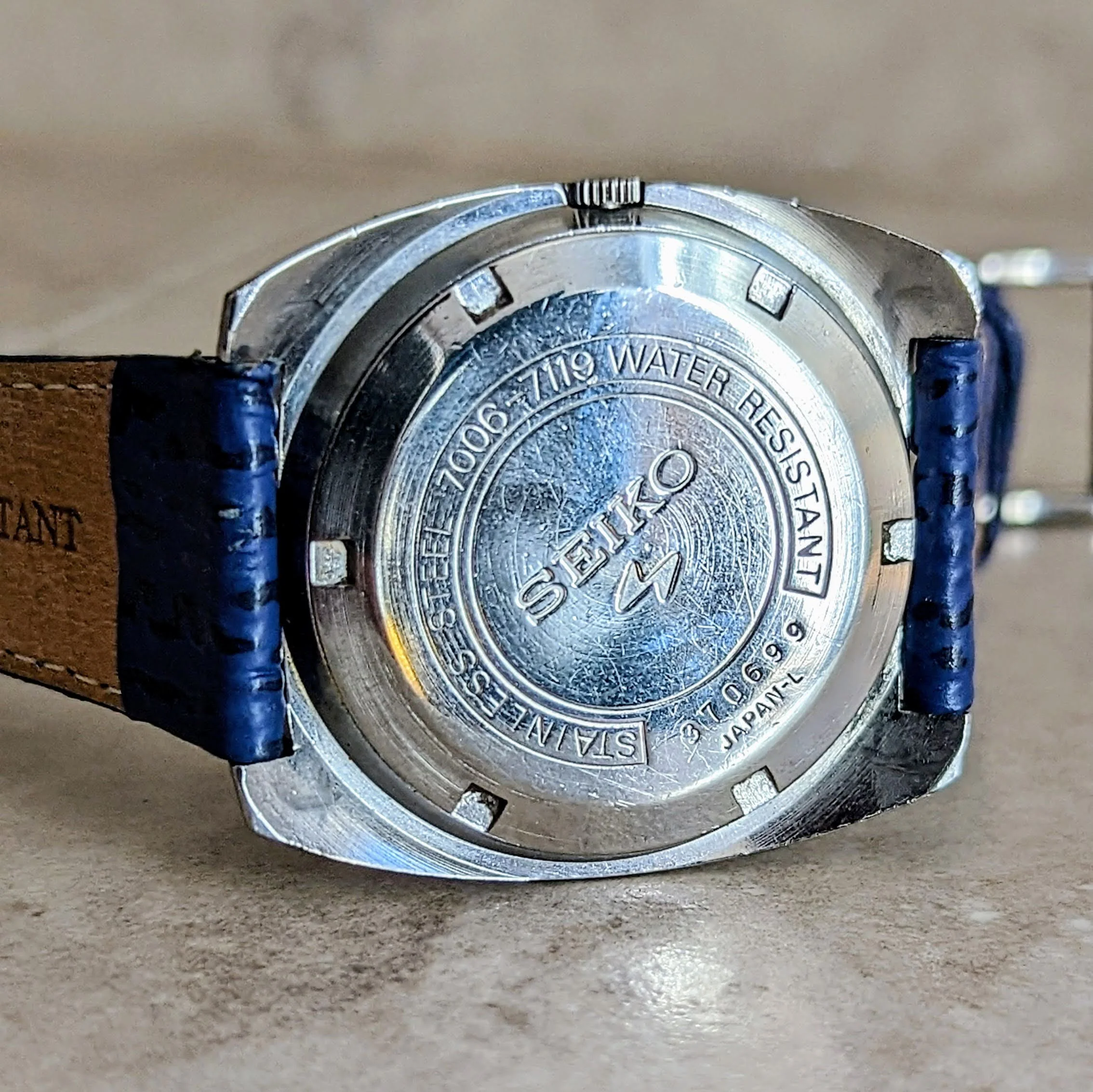 SEIKO Automatic Watch Day/Date Indicator Blue Dial Wristwatch - Image 10