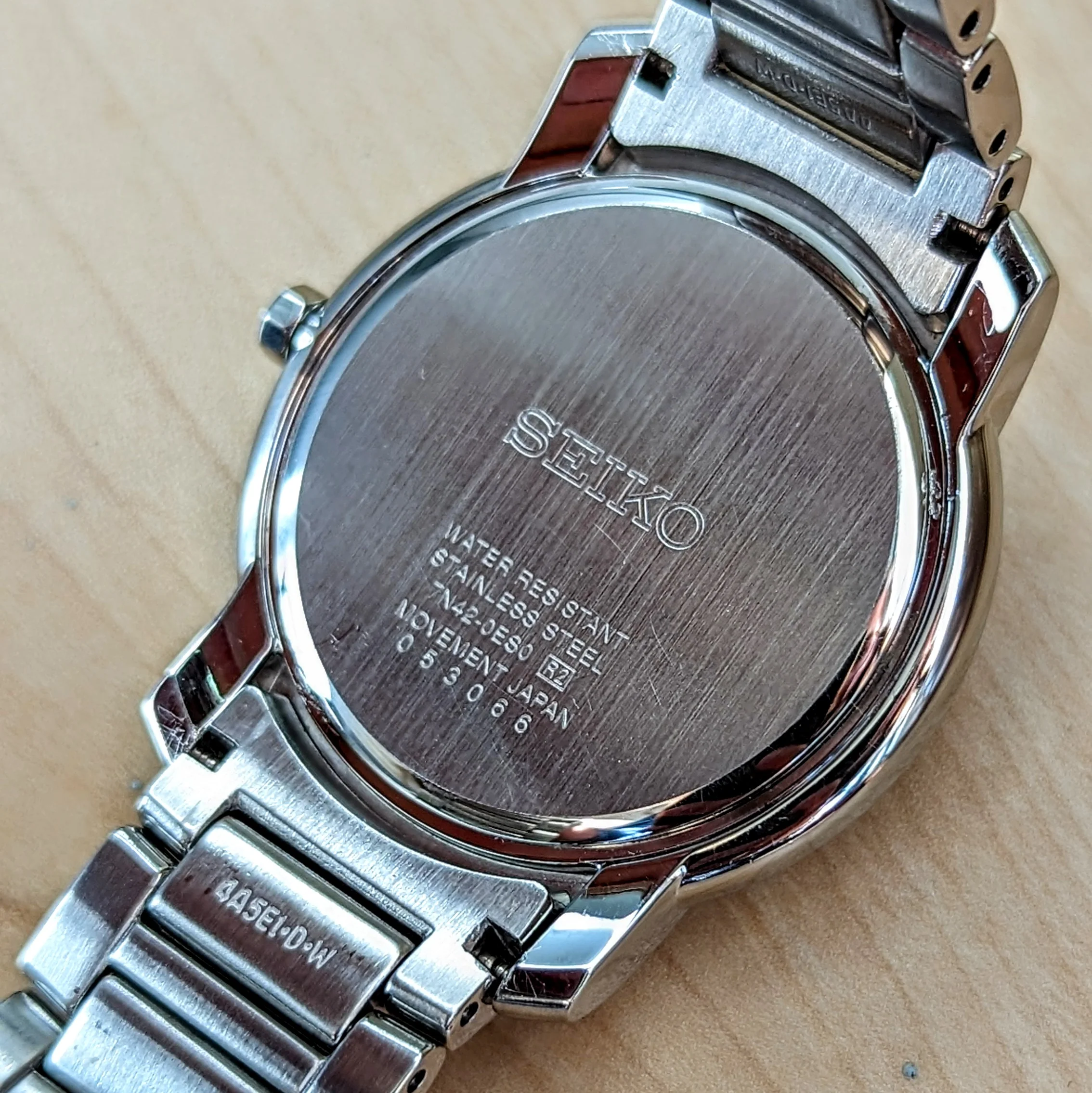 2000 SEIKO Dress Watch Date Indicator Ref. SGEE95 Black Dial Wristwatch Box & Papers! - Image 12