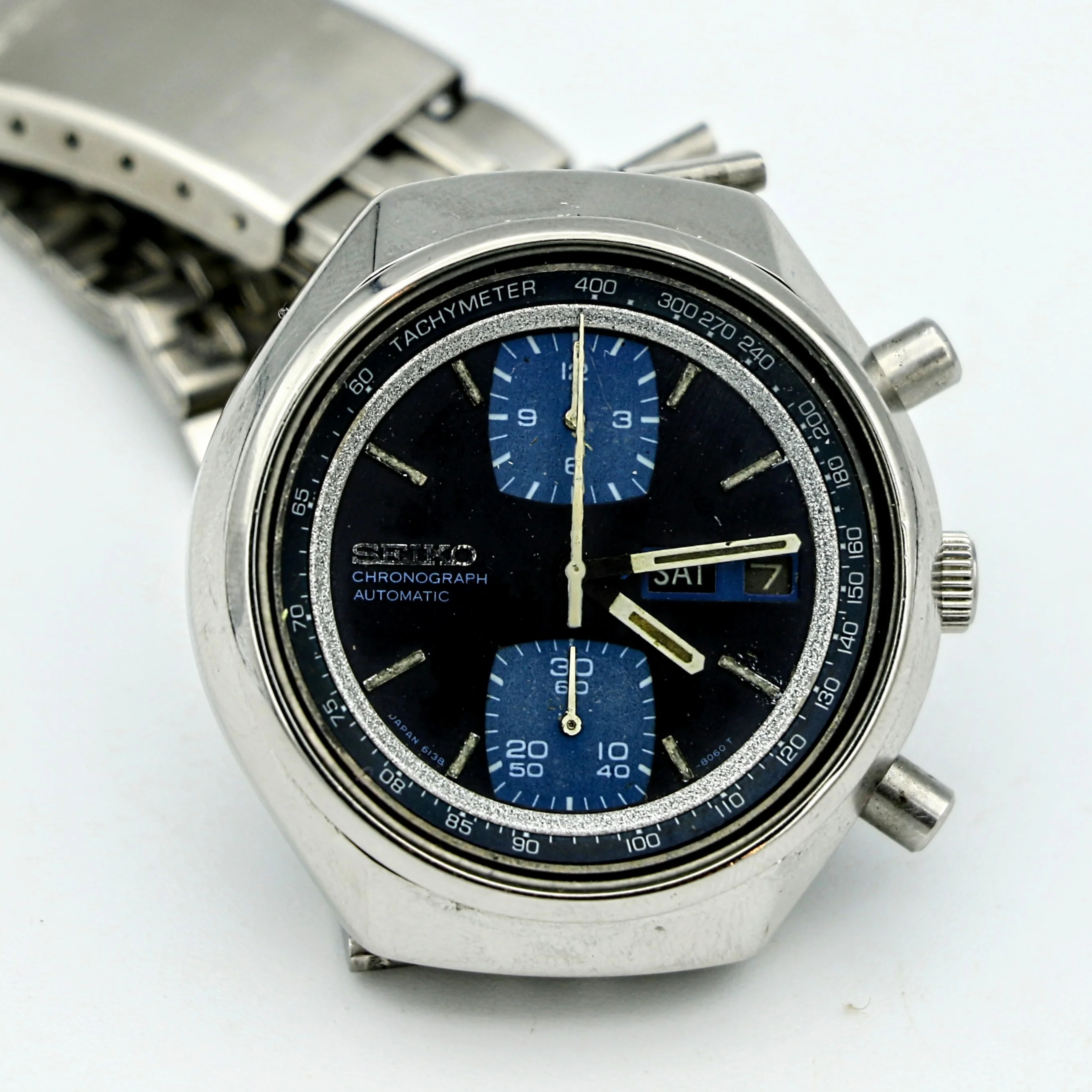 SEIKO John Player Special Watch Chronograph Automatic Wristwatch - Image 7