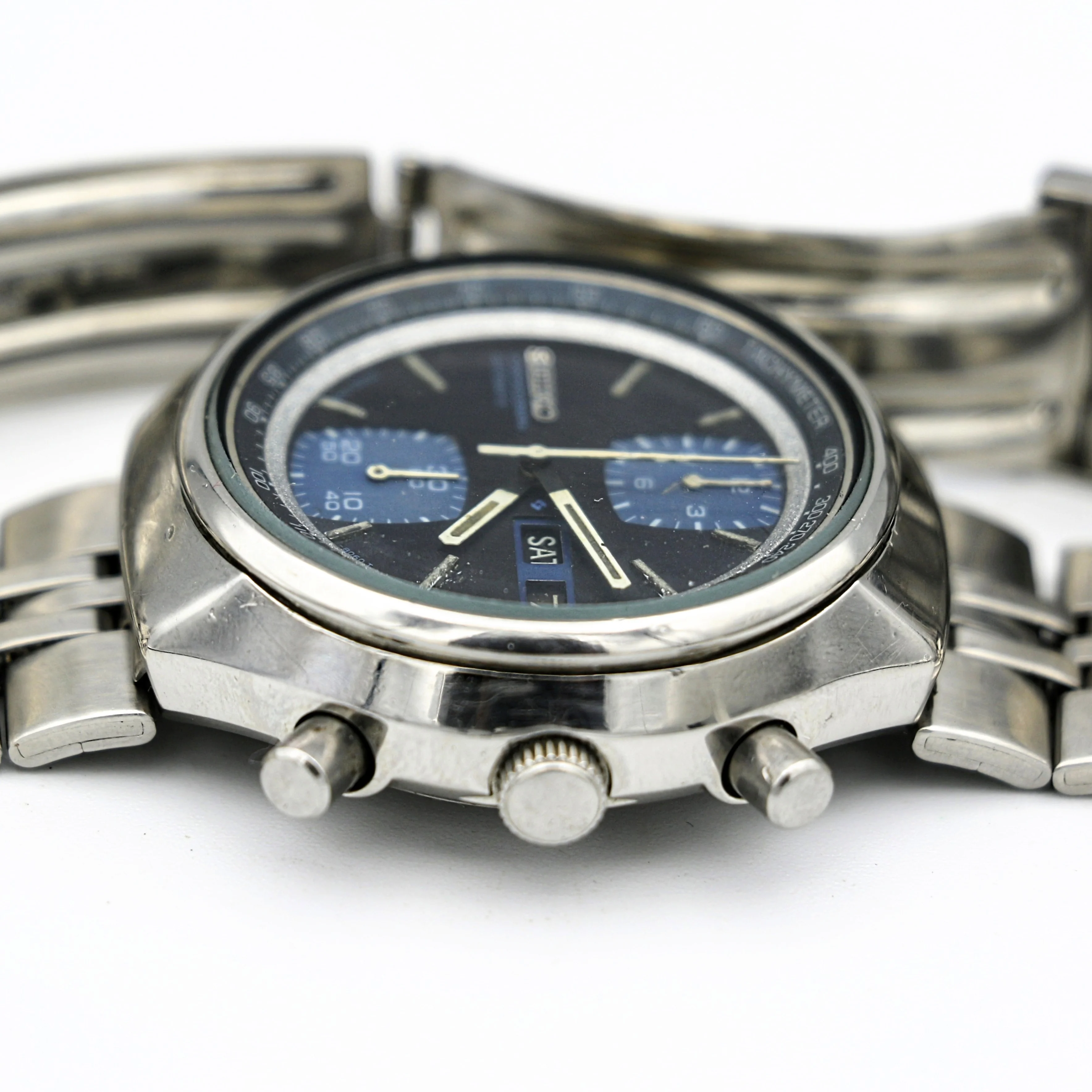 SEIKO John Player Special Watch Chronograph Automatic Wristwatch - Image 9